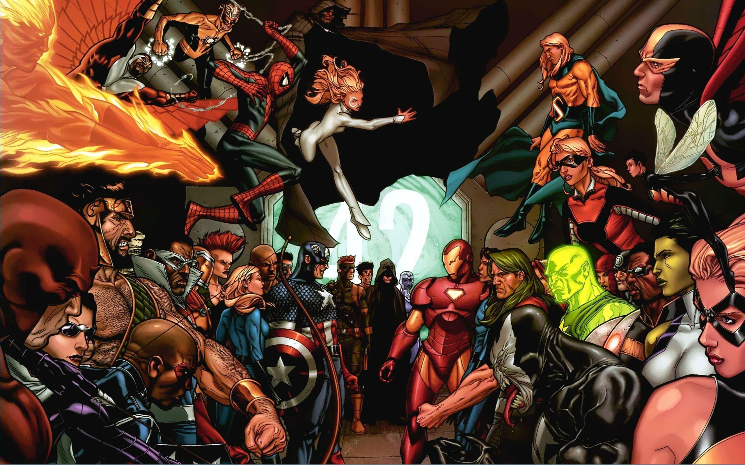 2560x1600 Marvel Civil War Wallpaper