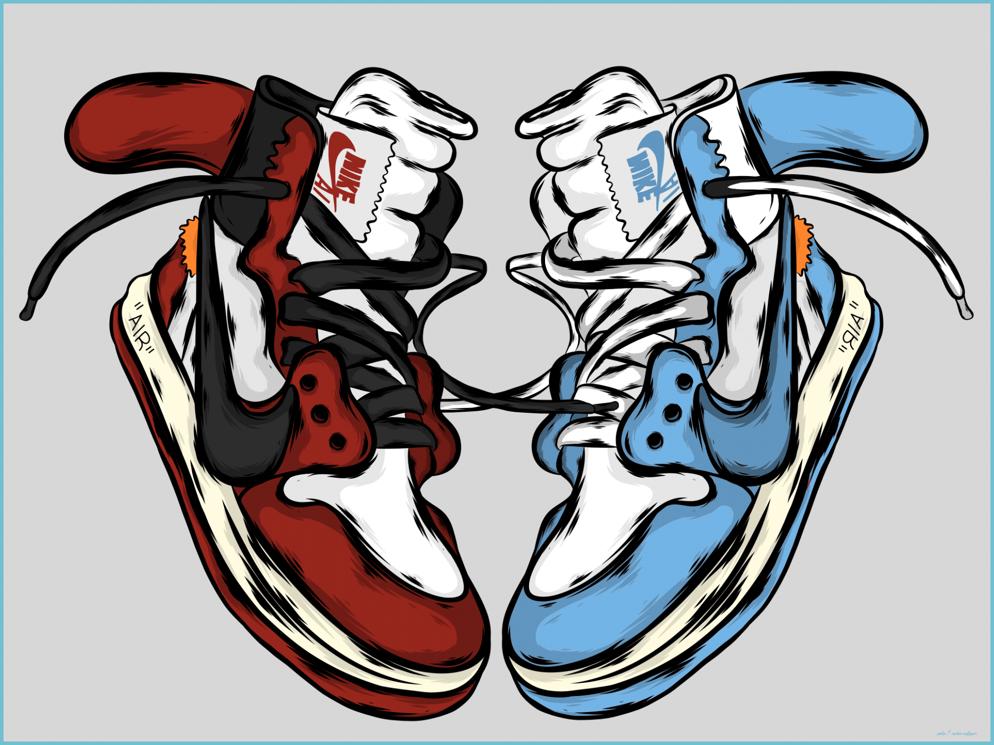 1986x1489 Cartoon Nike Shoes Wallpaper On WallpaperDog 1 Cartoon Wallpaper