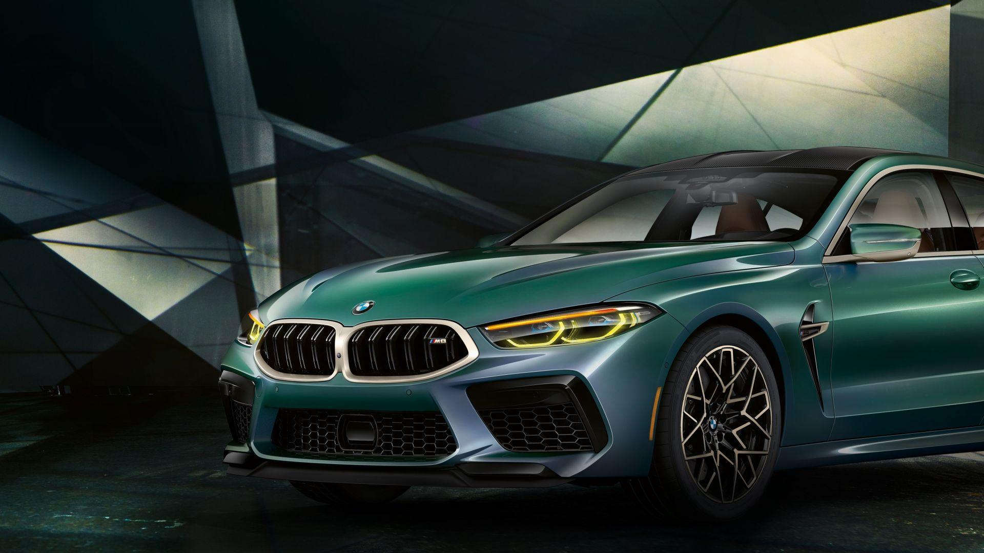 1920x1080 Desktop wallpaper 2020 car, bmw m8 gran coupe first edition, green car, HD image, picture, background, 9c5078