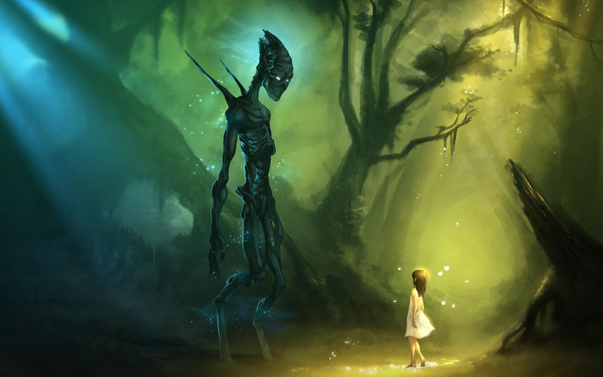 1920x1200 fantasy art, children, science fiction, aliens, mythology, darkness, screenshot, computer wallpaper, fictional character. Mocah HD Wallpaper