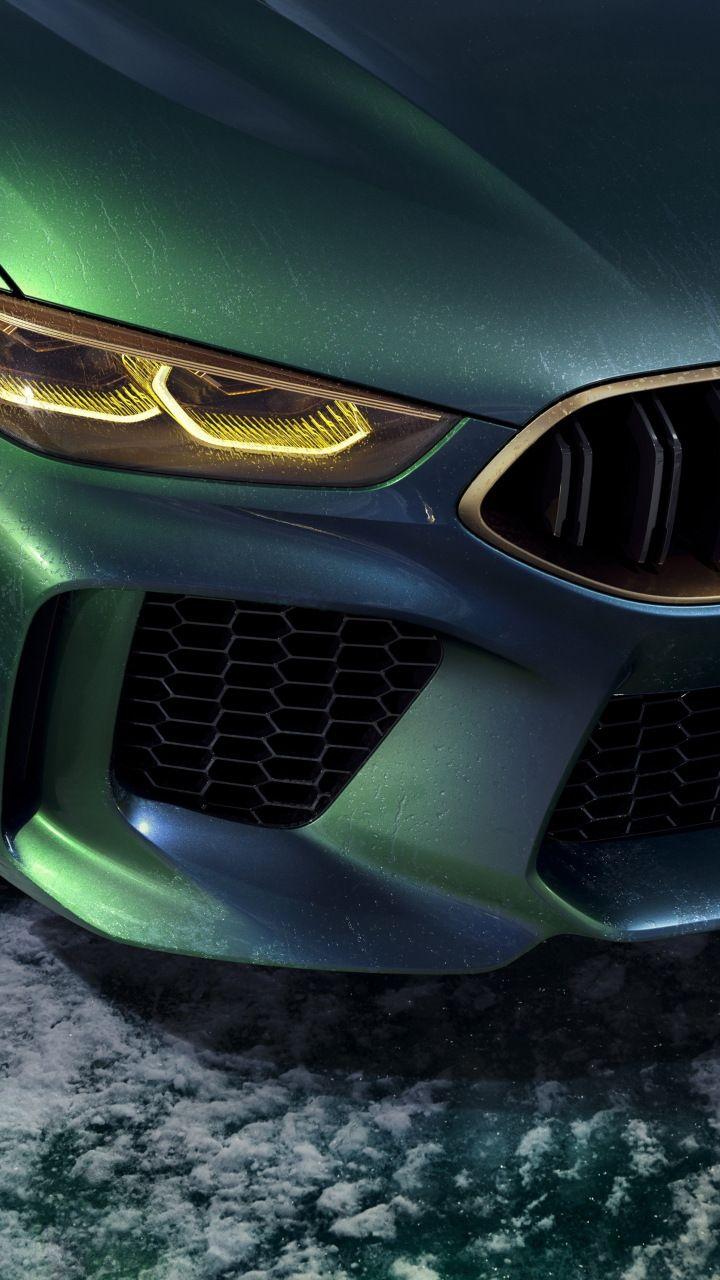 720x1280 BMW Concept M8 Gran Coupé, headlights, 720x1280 wallpaper