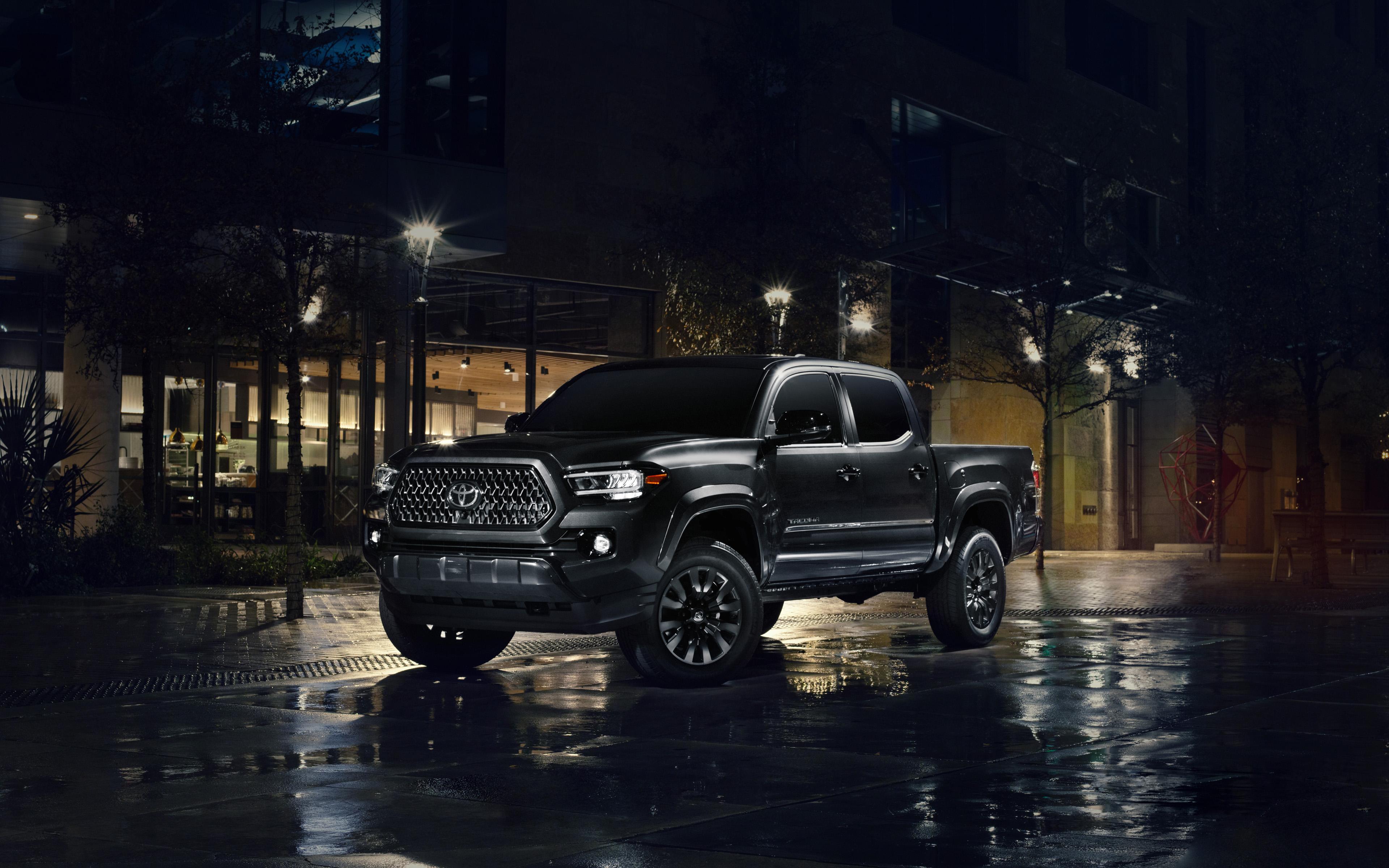3840x2400 Download wallpaper Toyota Tacoma Nightshade, 4k, tuning, 2020 cars, SUVs, 2020 Toyota Tacoma, japanese cars, Toyota for desktop with resolution 3840x2400. High Quality HD picture wallpaper