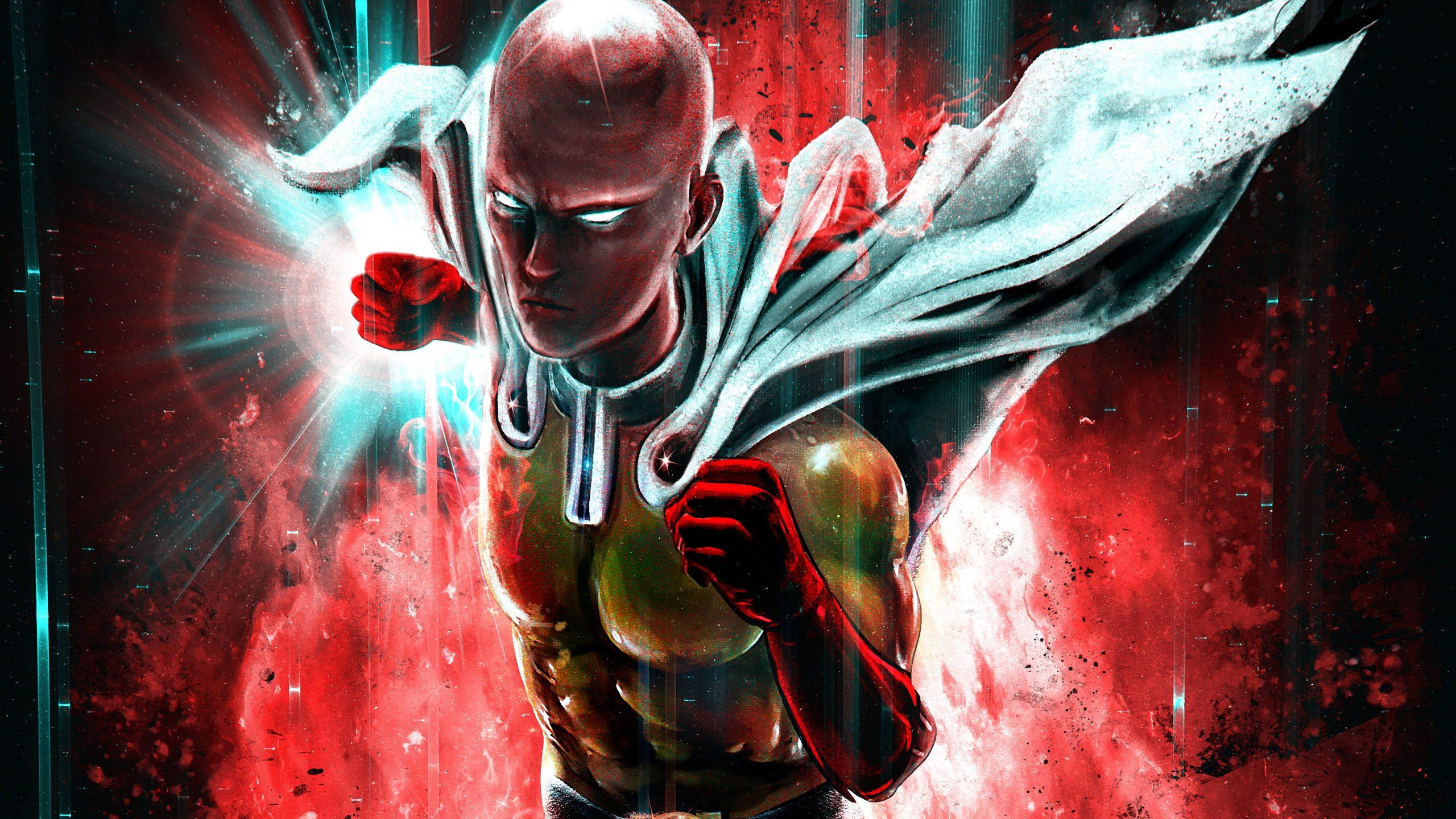 2560x1440 One Punch Man Wallpaper