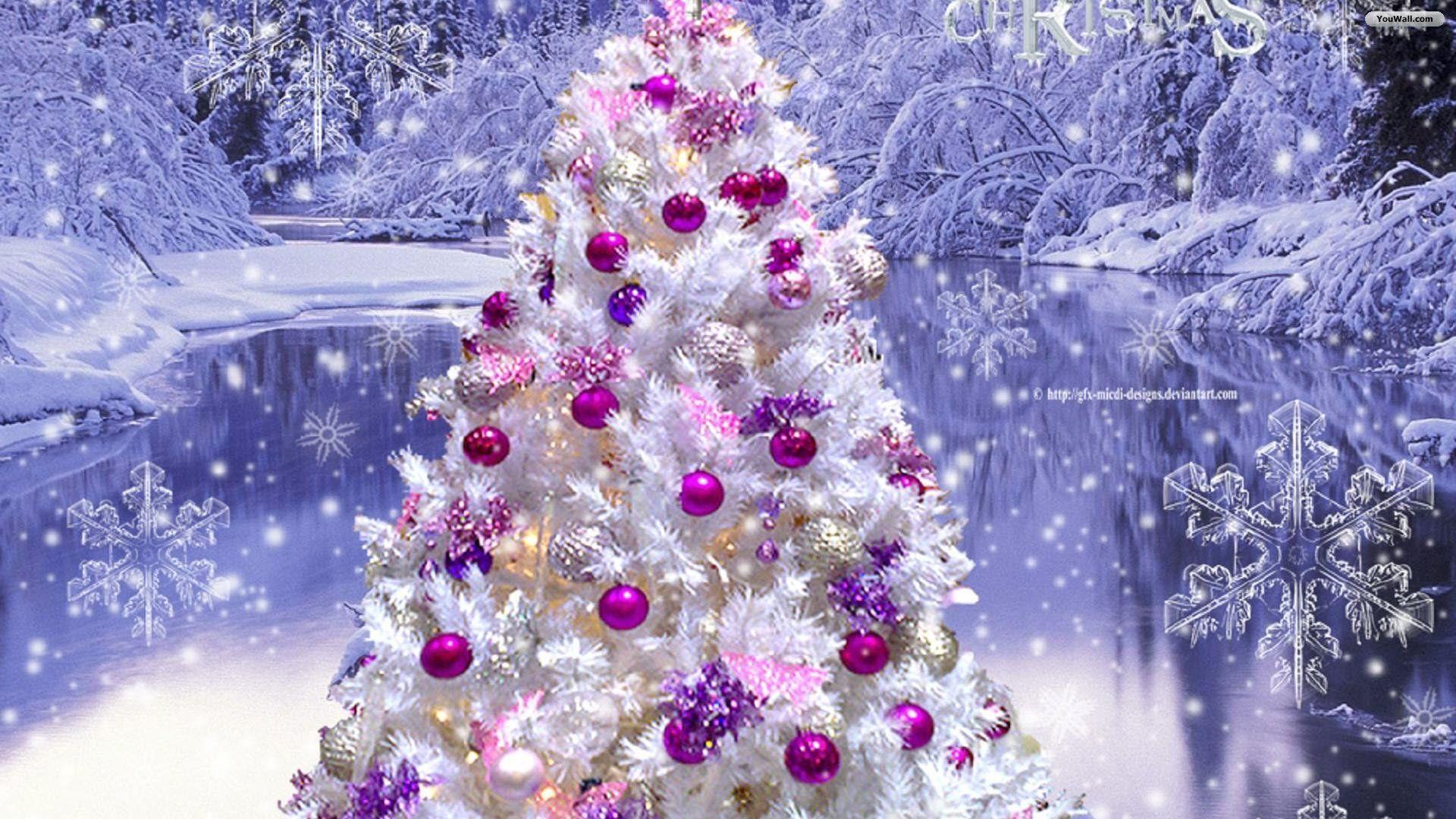 Background pink christmas tree HD wallpapers  Pxfuel