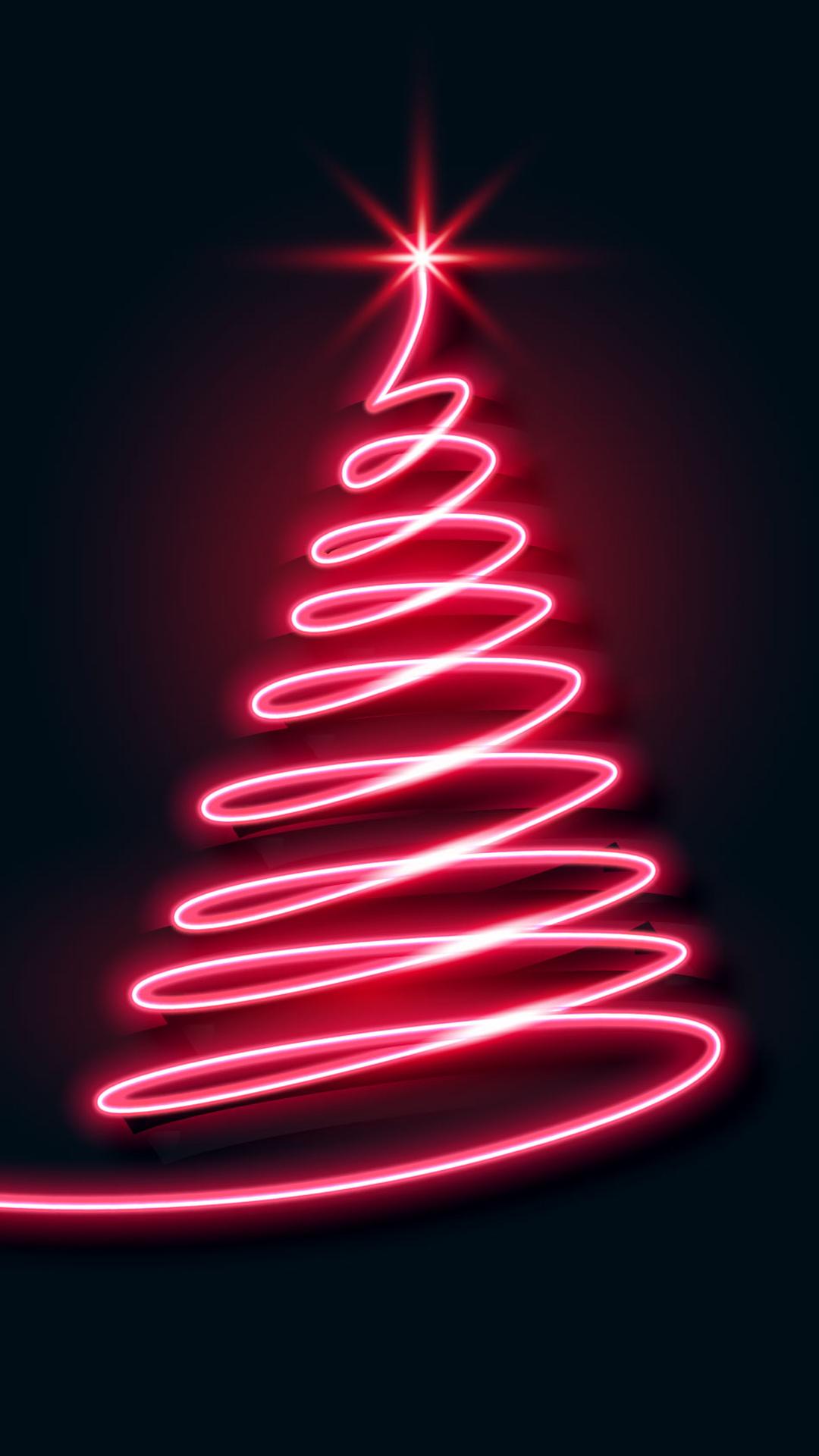 1080x1920 Neon Christmas Tree Wallpaper. Background, Desktop Image, Photo, HD