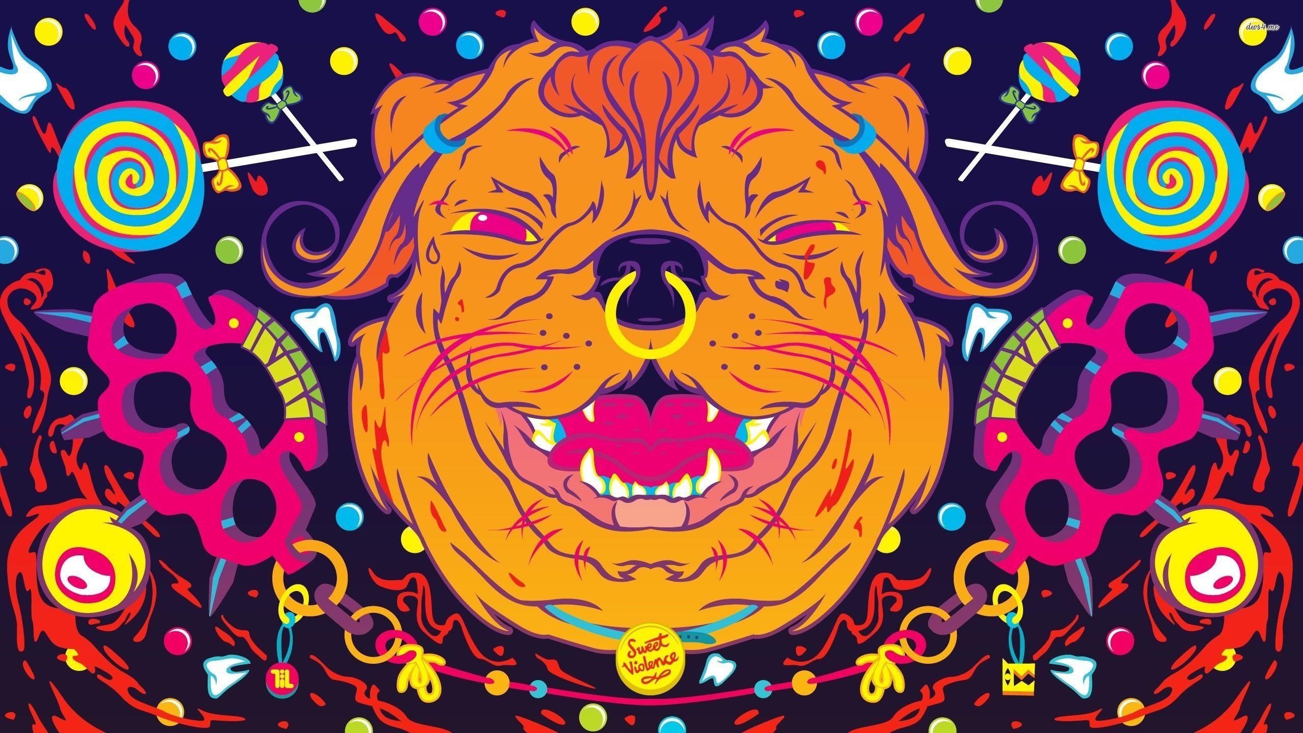 2560x1440 Free Psychedelic Background