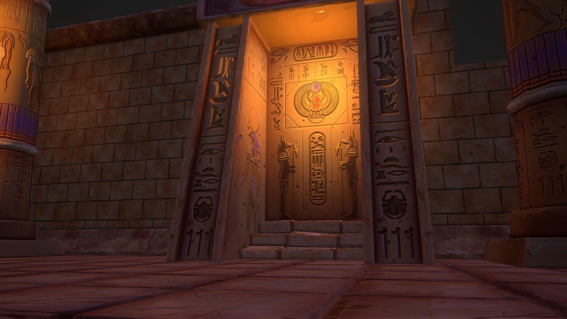 1920x1080 Stylized Egyptian Tomb, Danny Carter. Egypt concept art, Ancient egyptian architecture, Life in ancient egypt