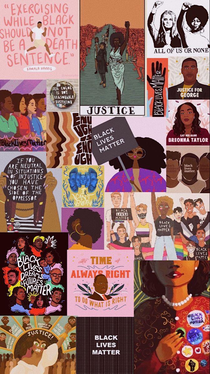 673x1200 Black lives matter. Black lives matter art, Aesthetic iphone wallpaper, Black lives matter