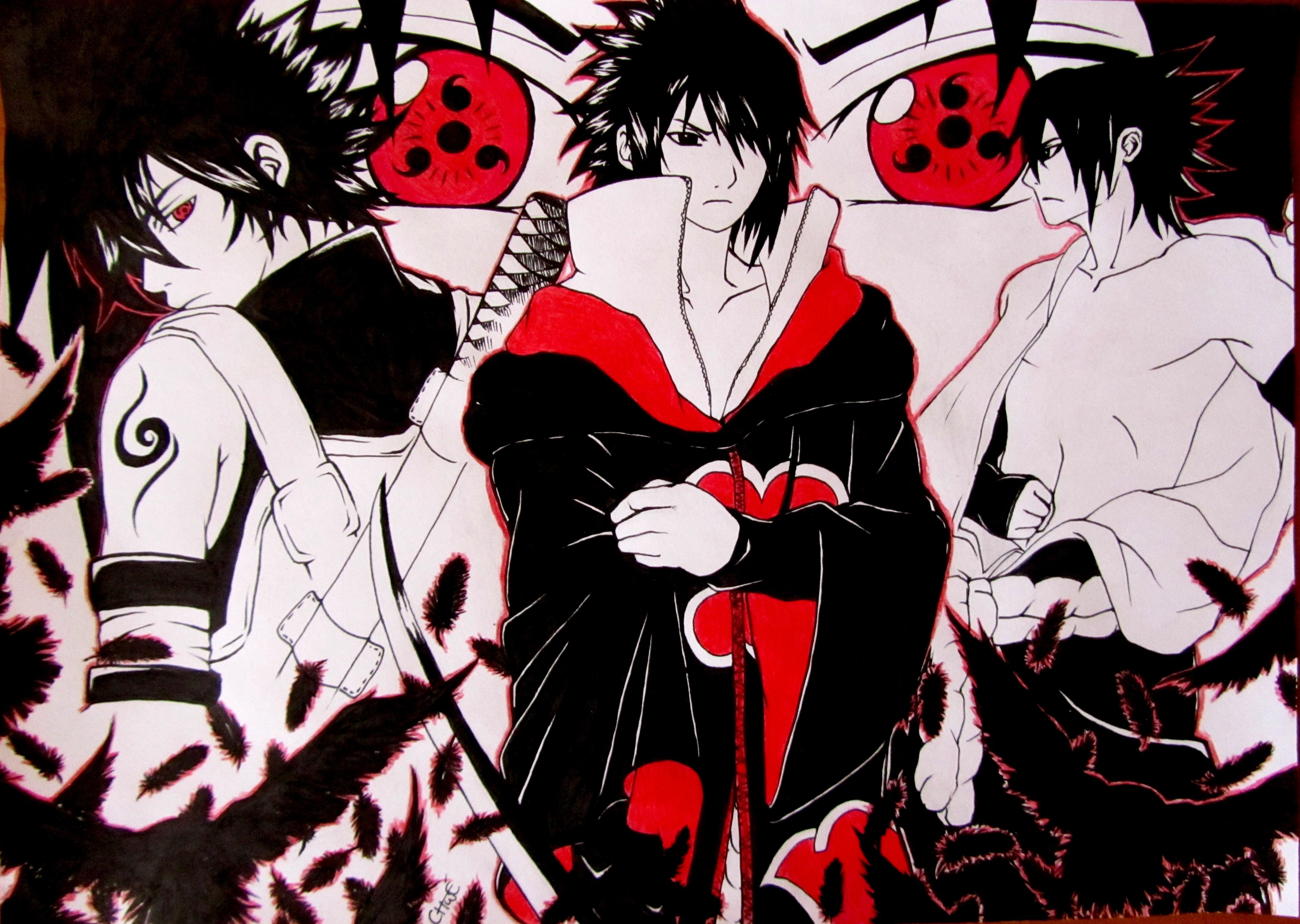 Sasuke Red Wallpapers Top Free Sasuke Red Backgrounds Wallpaperaccess