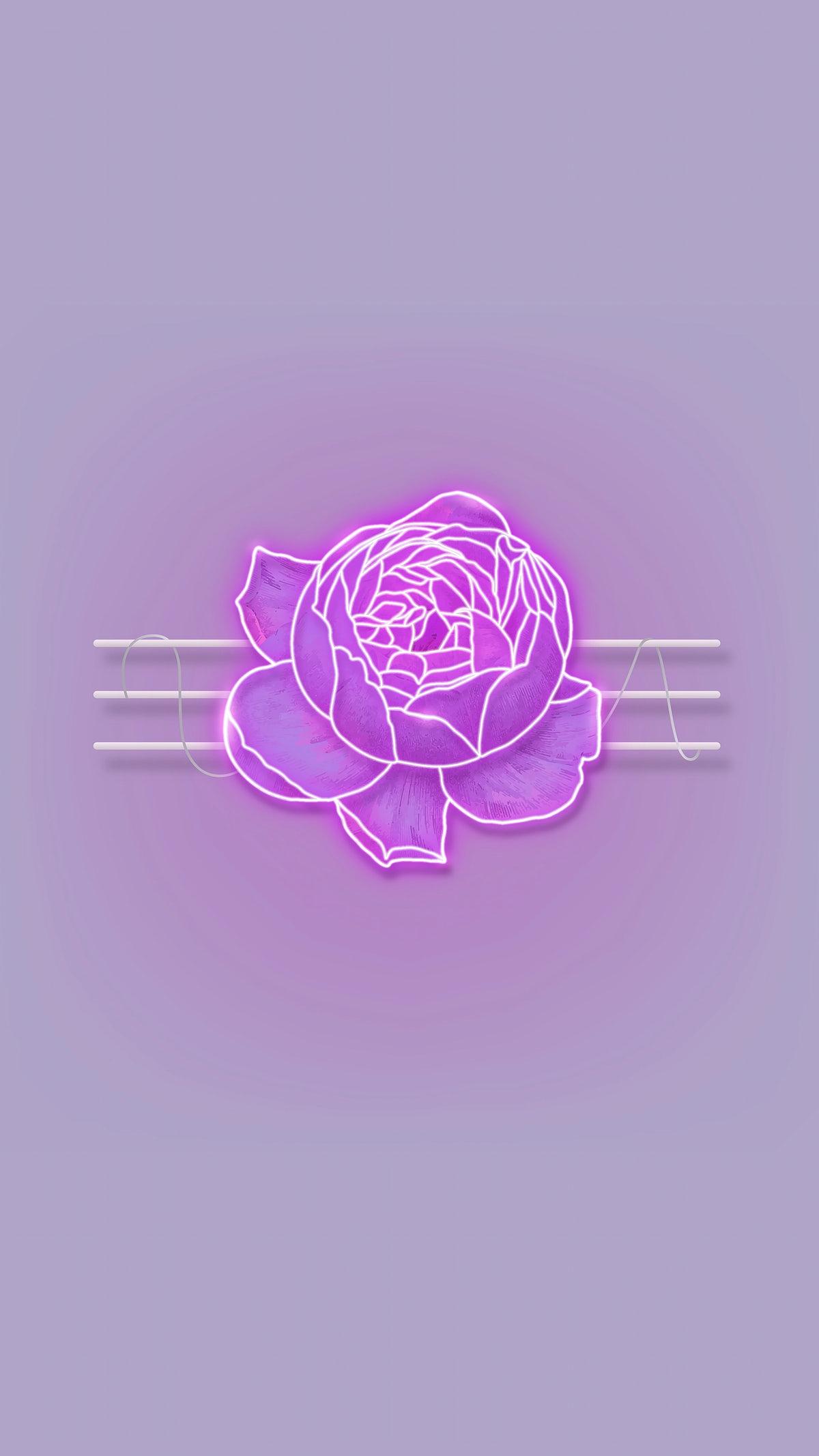 1200x2134 Purple rose mobile wallpaper. Royalty free stock vector