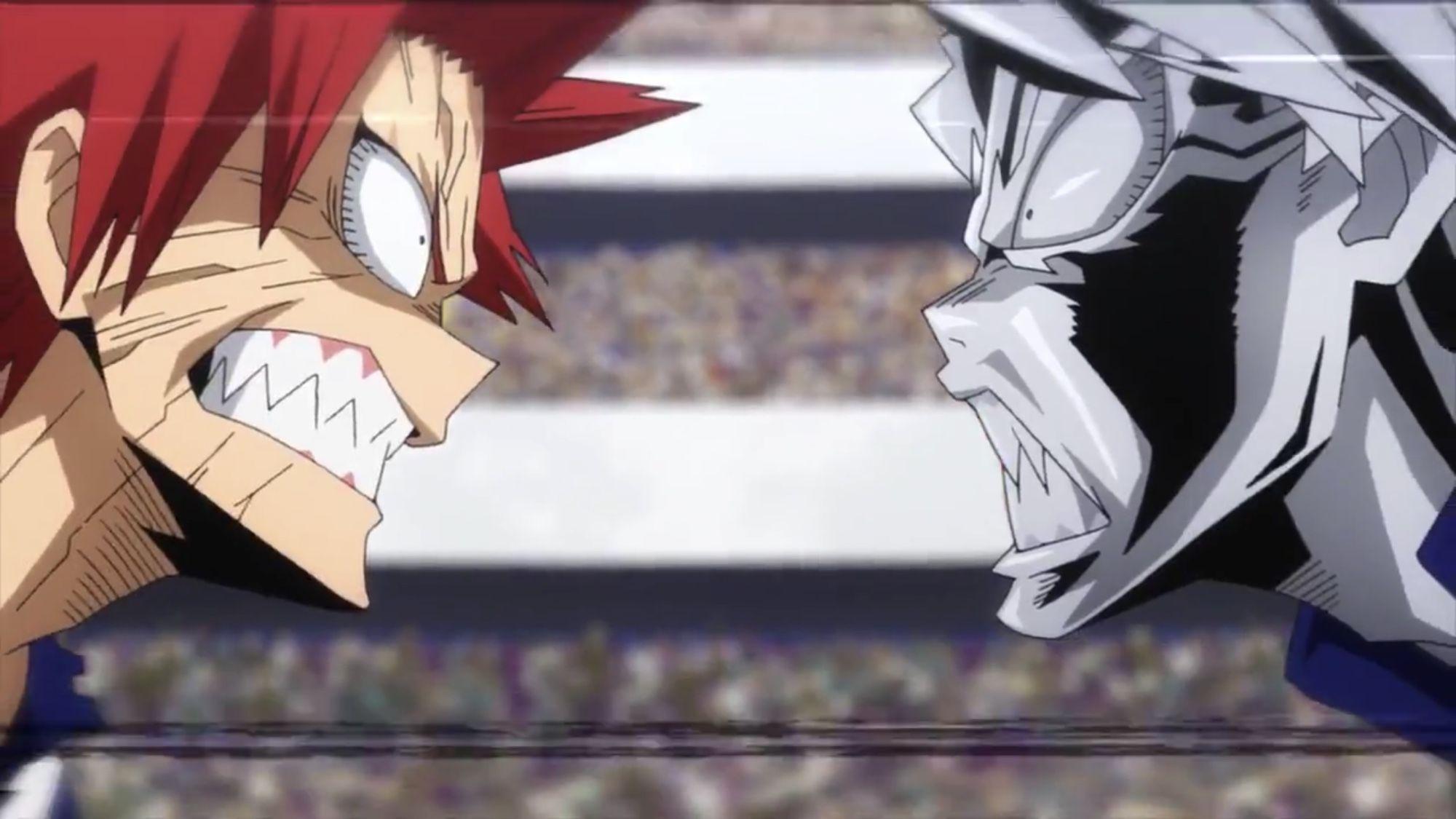 2000x1125 boku no hero academia kirishima vs tetsutetsu Top Wallpaper