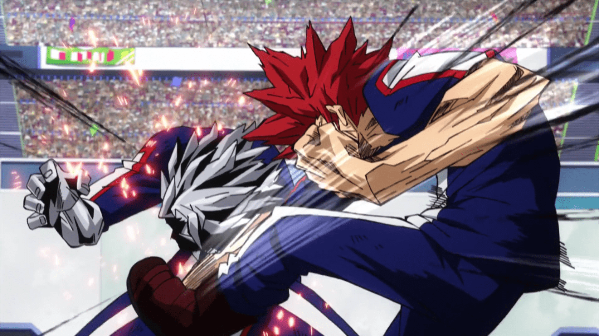1920x1080 Eijiro Kirishima vs. Tetsutetsu Tetsutetsu. My Hero Academia
