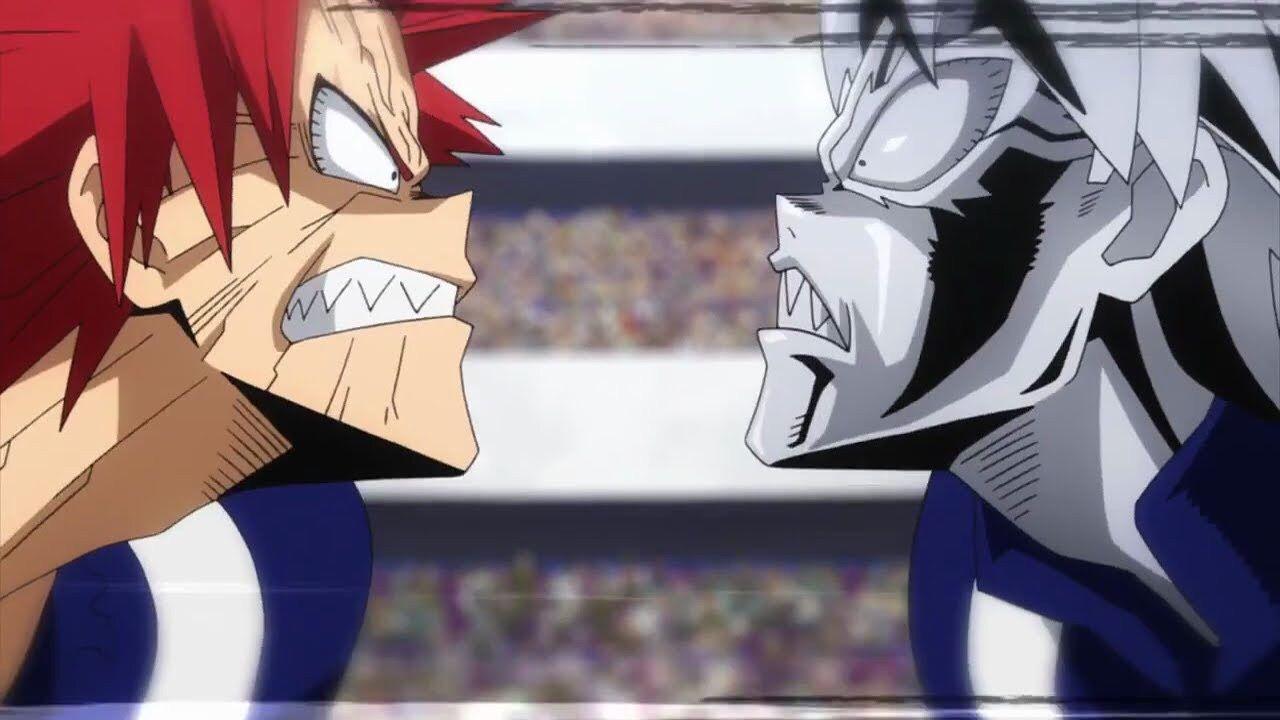 1280x720 Boku no Hero Academia.. Kirishima vs Tetsutetsu. Boku no hero academy, Anime, Myhero academia