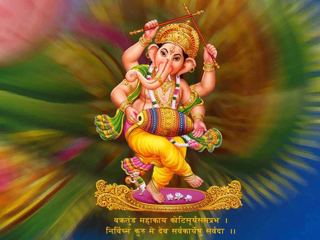 Hình nền độ nét cao 1024x768 của Chúa tể Ganesha cho PC của bạn