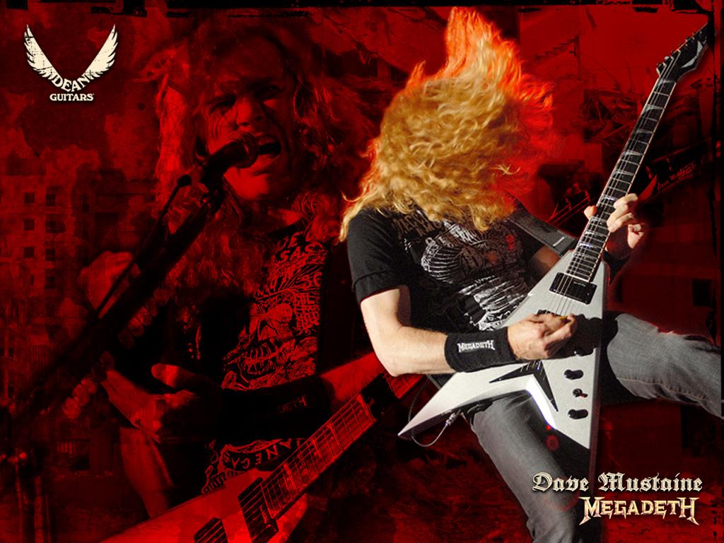 1024x768 Dean Guitars Wallpaper Dave Mustaine Poster HD Wallpaper