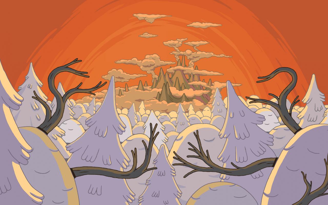 1280x800 Download 1280x800 wallpaper adventure time, tree, landscape, cartoon, tv series, full hd, hdtv, fhd, 1080p, widescreen, 1280x800 HD image, background, 2250