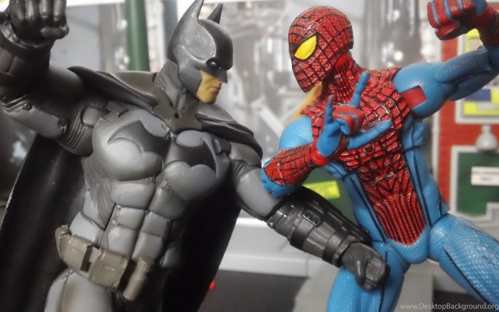 1680x1050 Batman Vs Spider Man Stop Motion Fight YouTube Desktop Background