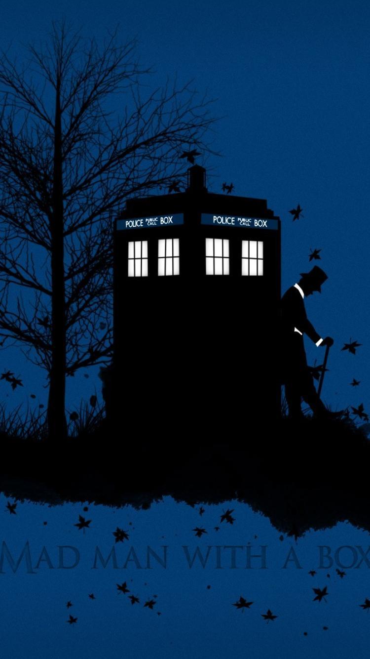 750x1334 Doctor Who iPhone Wallpaper Who Tardis Art