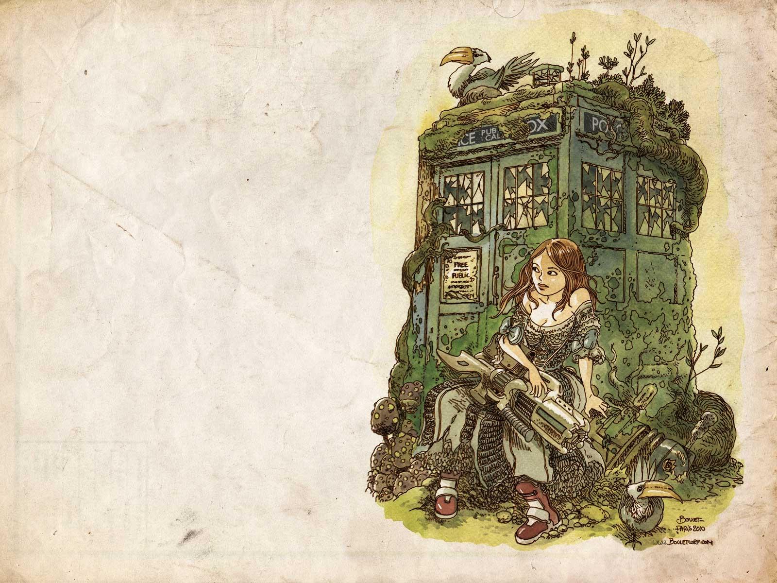 1600x1200 tardis amy pond artwork doctor who 1600x1200 wallpaper High Quality Wallpaper, High Definition Wallpaper