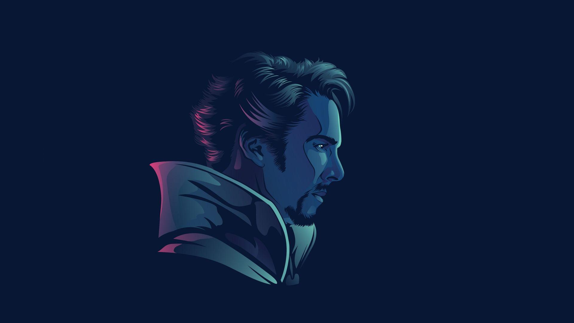 1920x1080 Desktop wallpaper doctor strange, minimalist, art, HD image, picture, background, 18c917