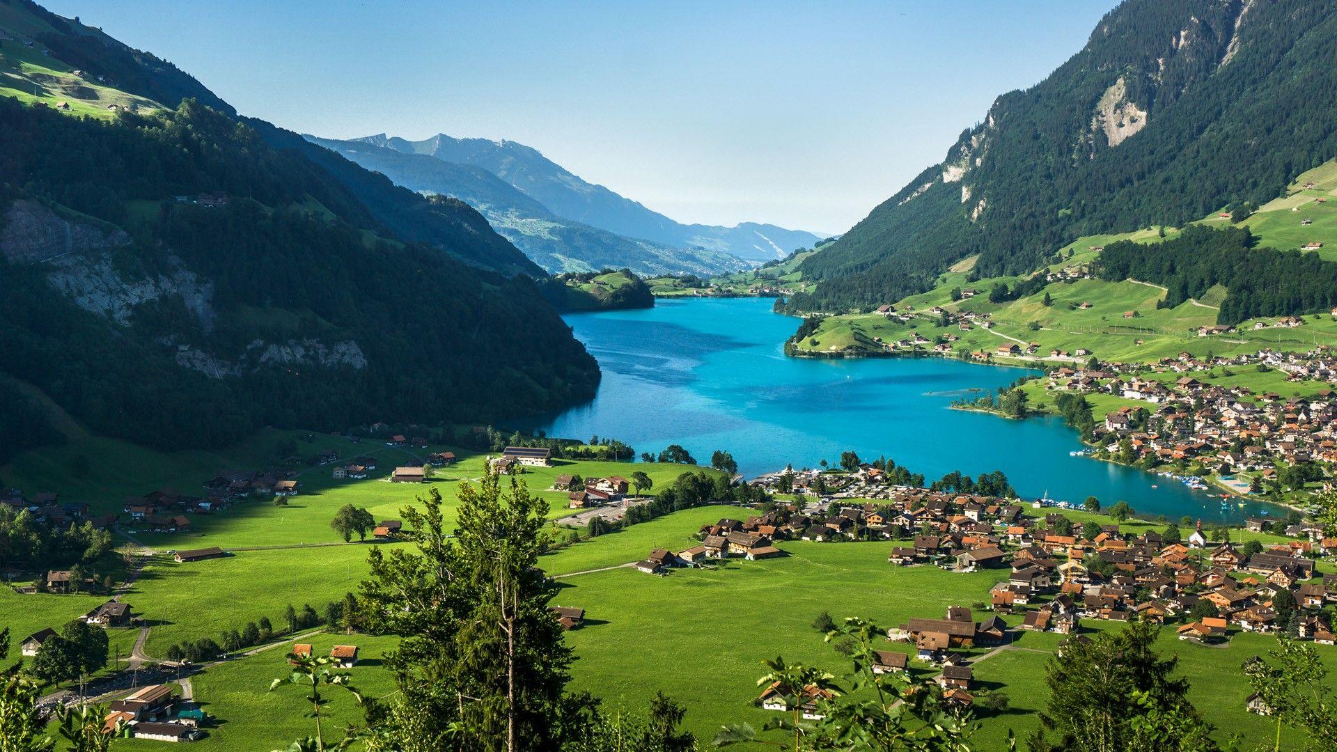 1920x1080 Lungern Switzerland Wallpaper