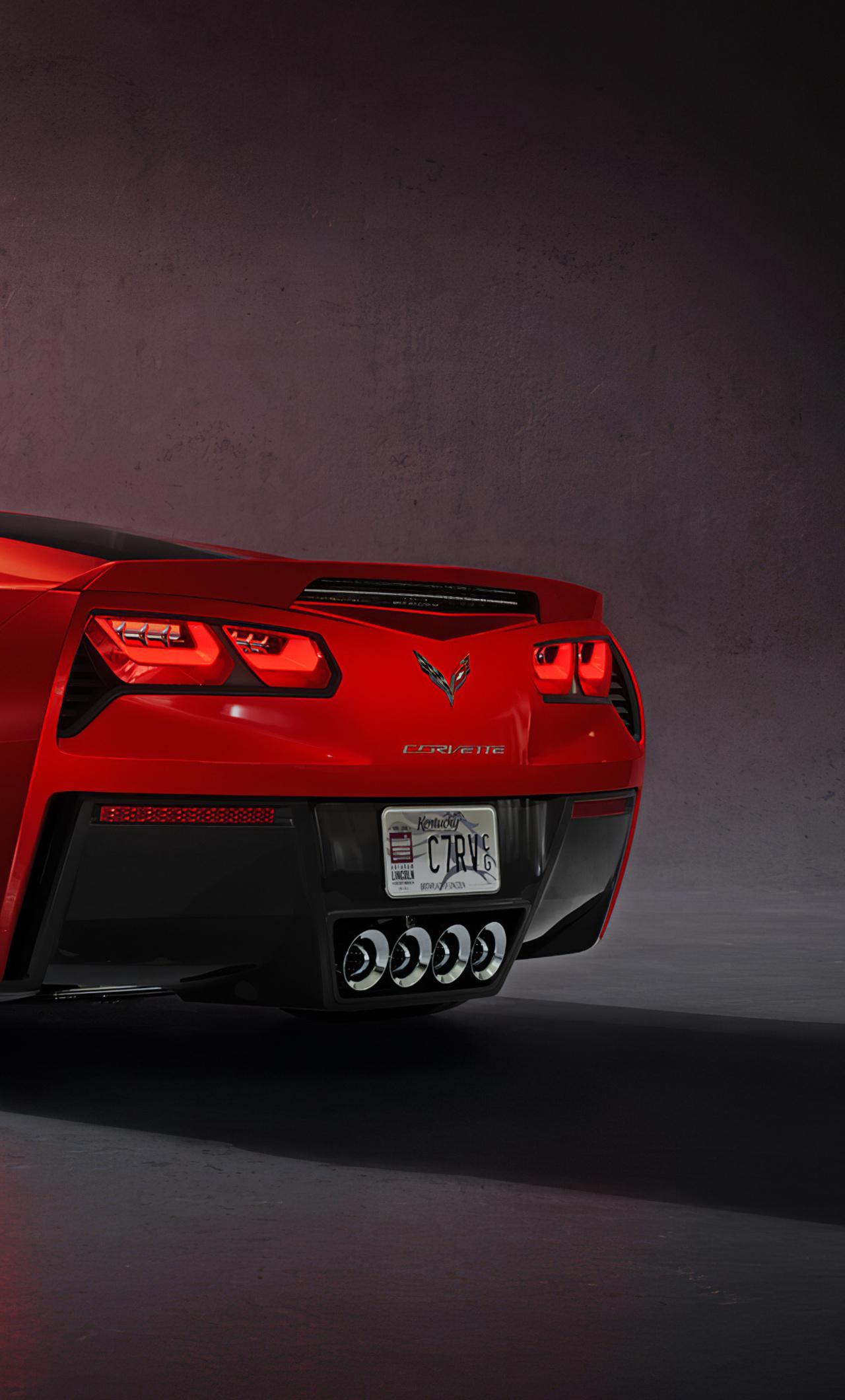 1280x2120 Red Corvette C7 iPhone HD 4k Wallpaper, Image, Background, Photo and Picture