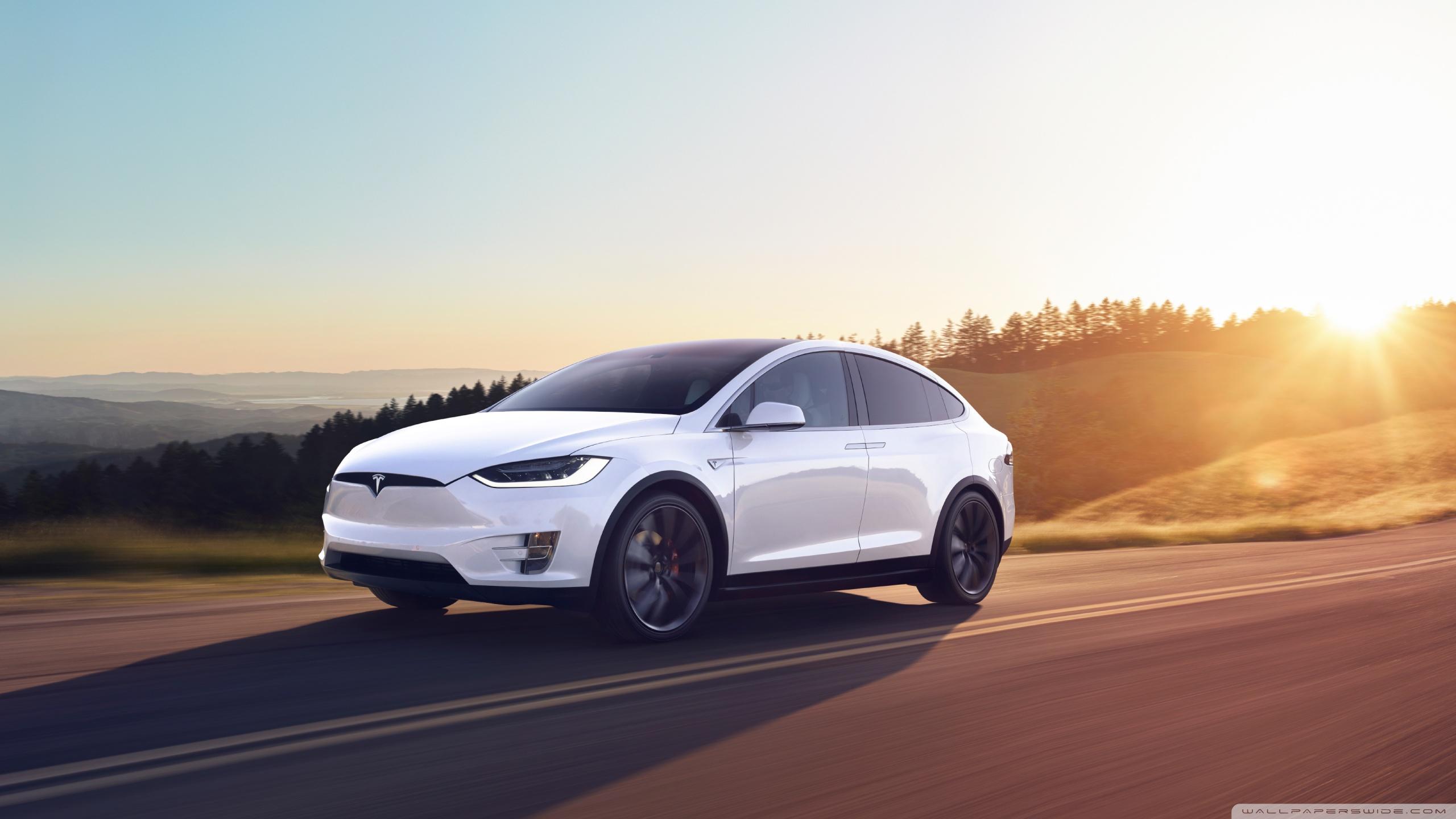 2560x1440 Tesla Model X SUV Electric Car, Sunset Ultra HD Desktop Background Wallpaper for : Widescreen & UltraWide Desktop & Laptop : Multi Display, Dual & Triple Monitor : Tablet