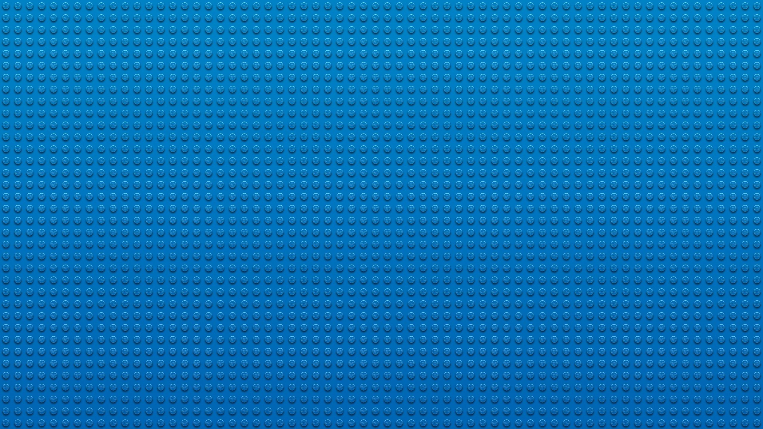 2560x1440 Wallpaper Lego, Points, Circles, Blue