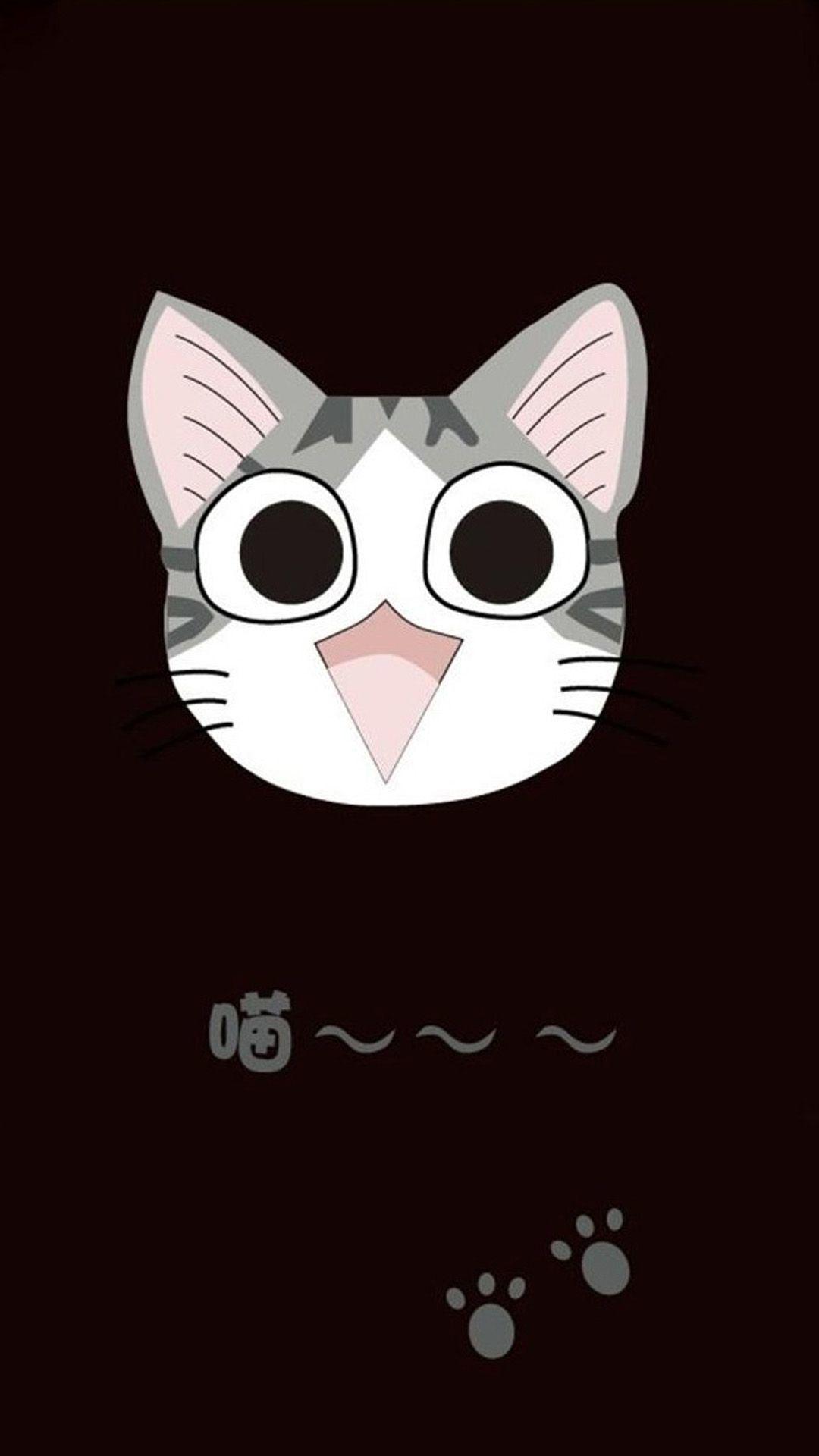1080x1920 Cute Cartoon Cat Wallpaper