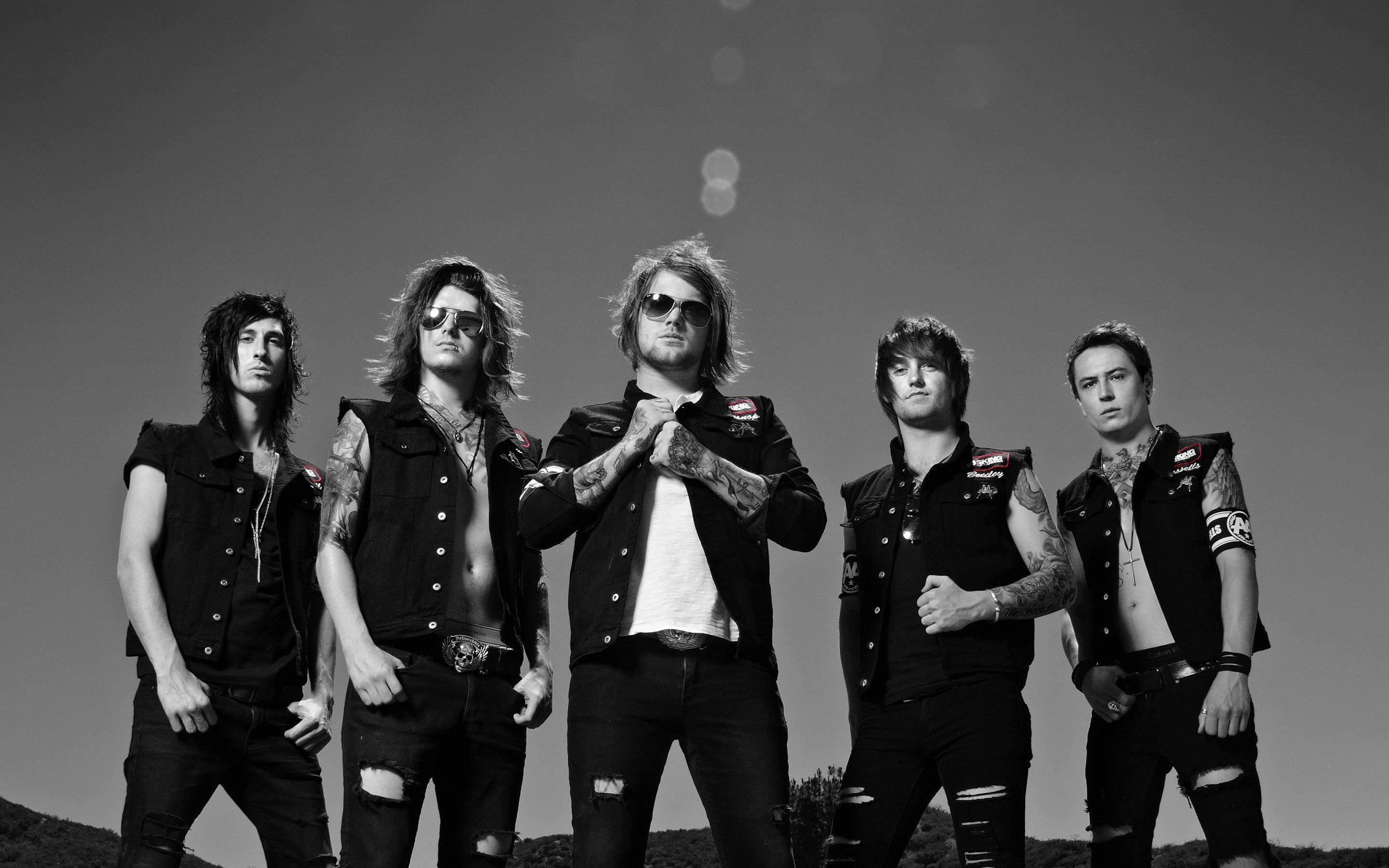 2880x1800 Download wallpaper Asking Alexandria, British metal band, Danny Worsnop, Benjamin Paul Bruce, James Cassells, photohoot for desktop with resolution 2880x1800. High Quality HD picture wallpaper