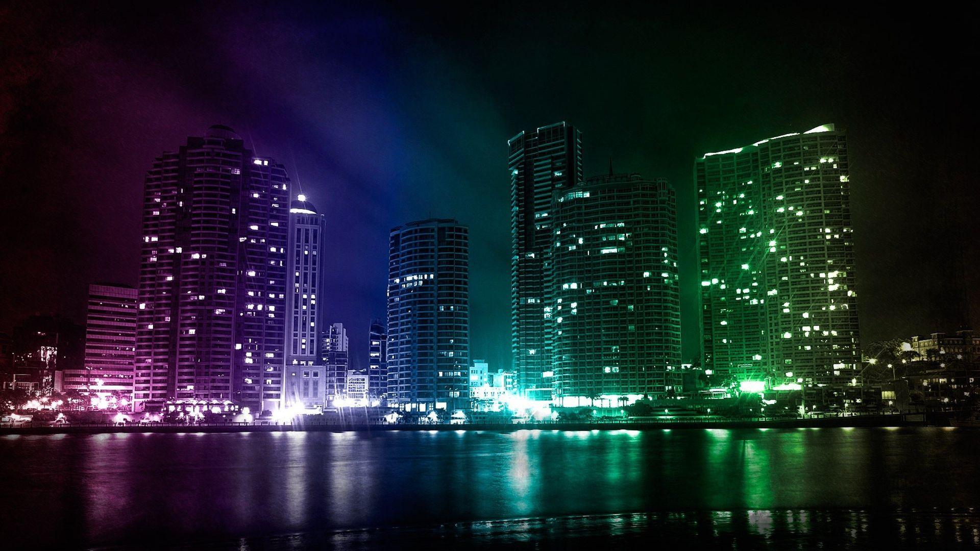1920x1080 Night City Wallpaper