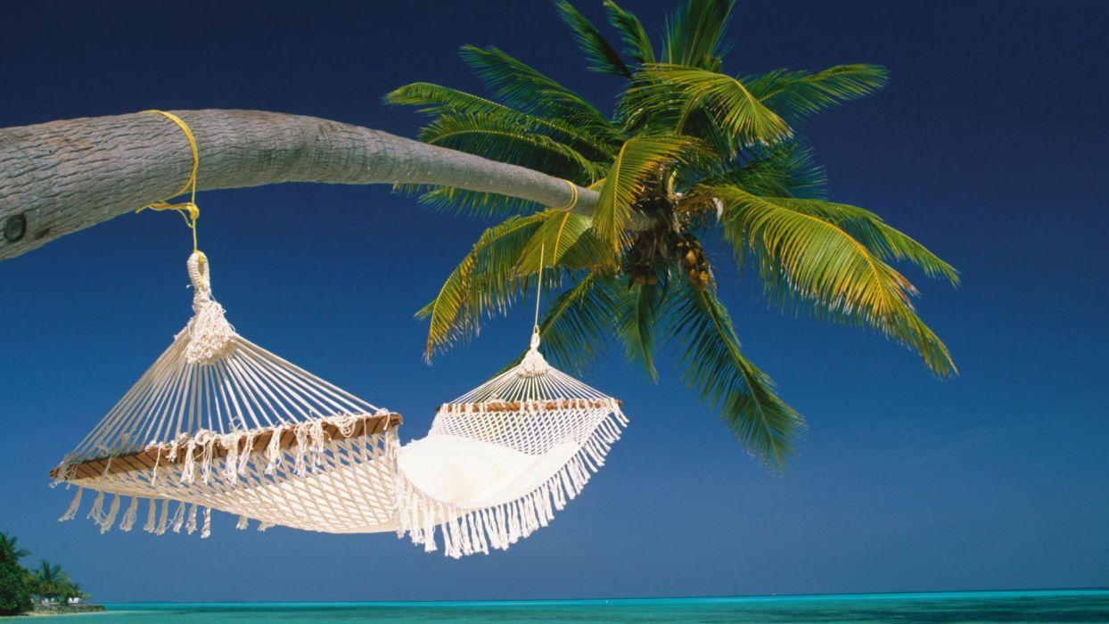 1244x700 Maldives islands hammock empty wallpaperx1080
