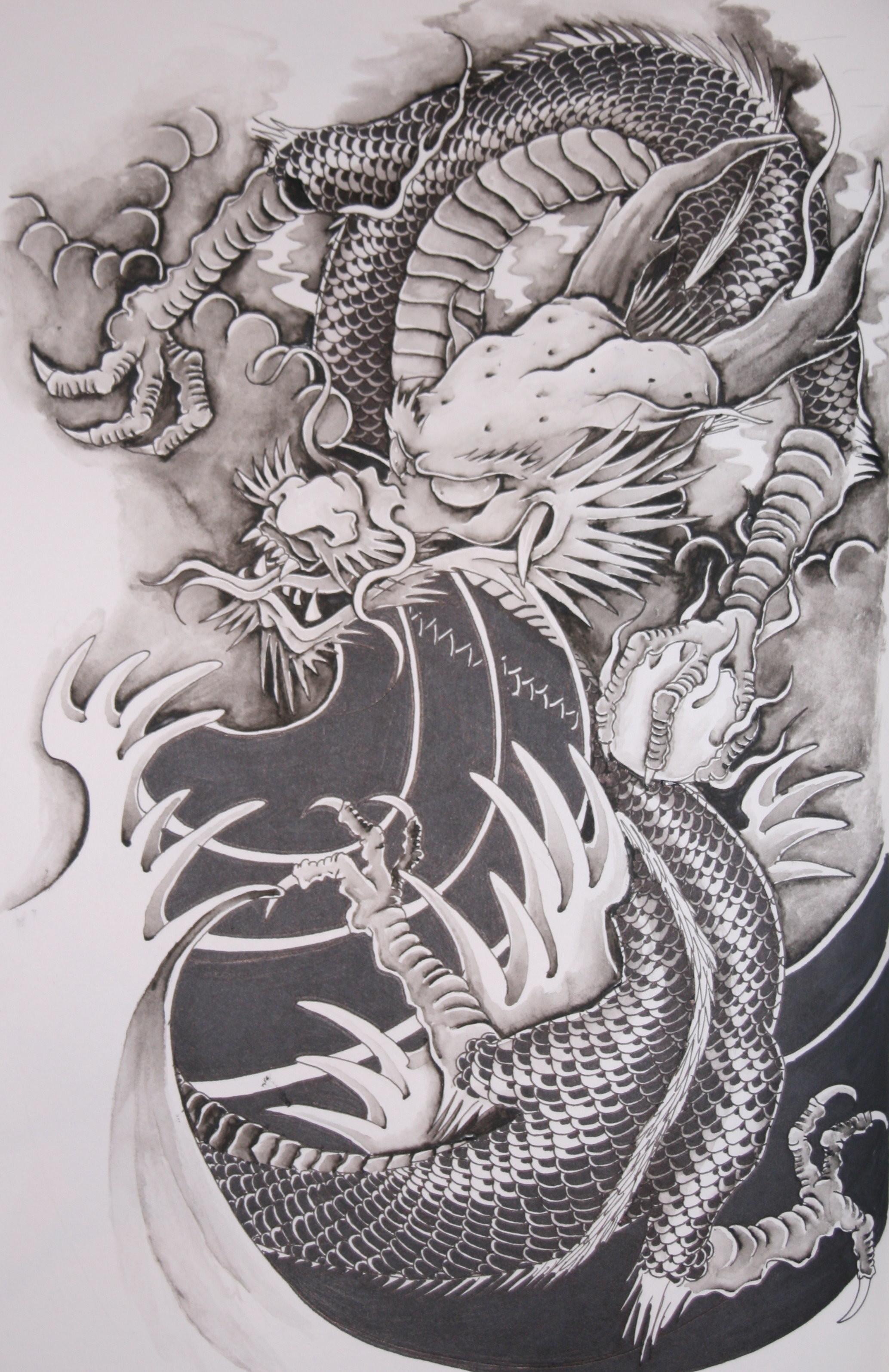 2067x3189 2067x Chinese Dragon Tattoo Wallpaper 82665