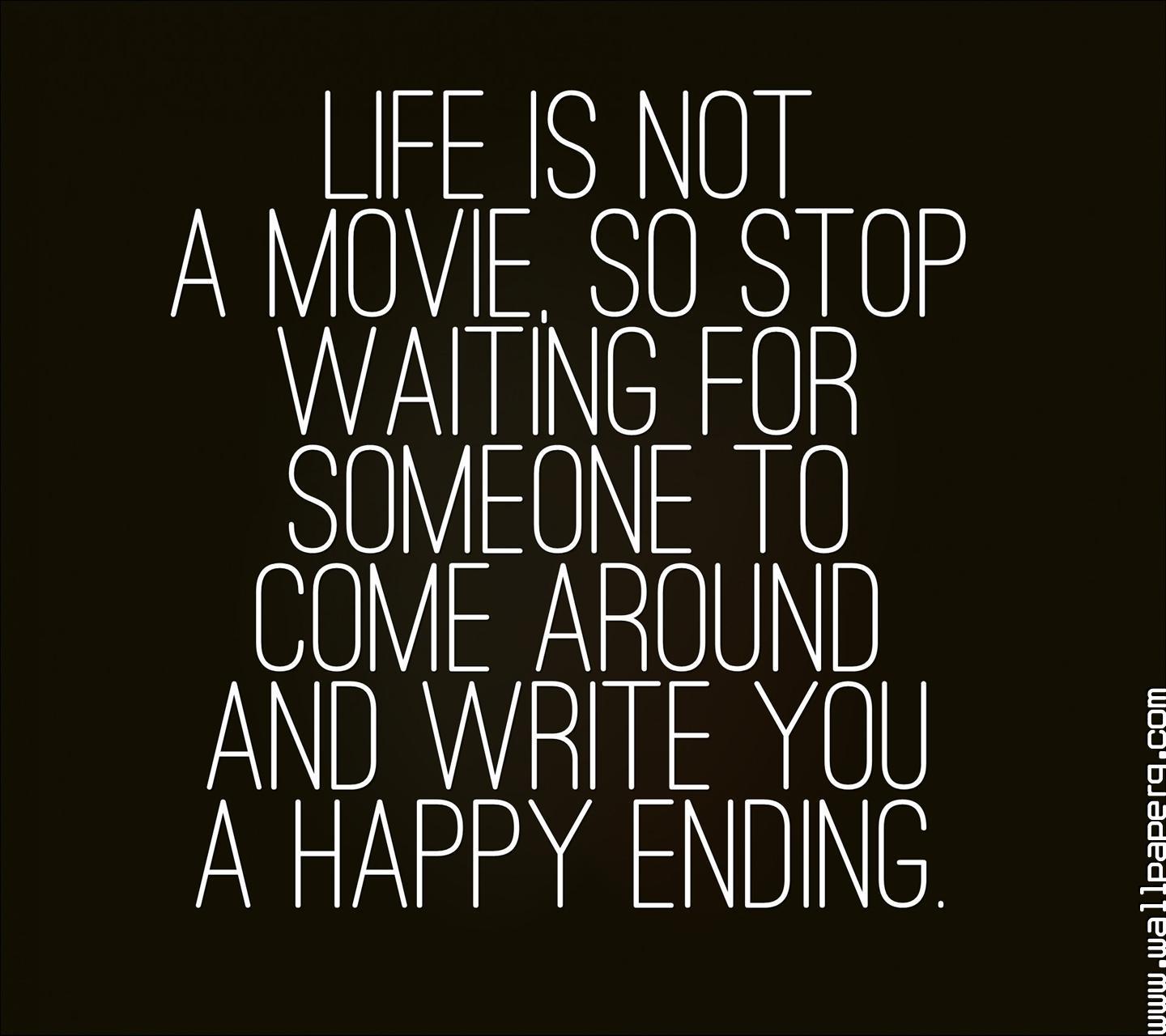 1440x1280 Download Happy ending touching love quote for your mobile cell phone