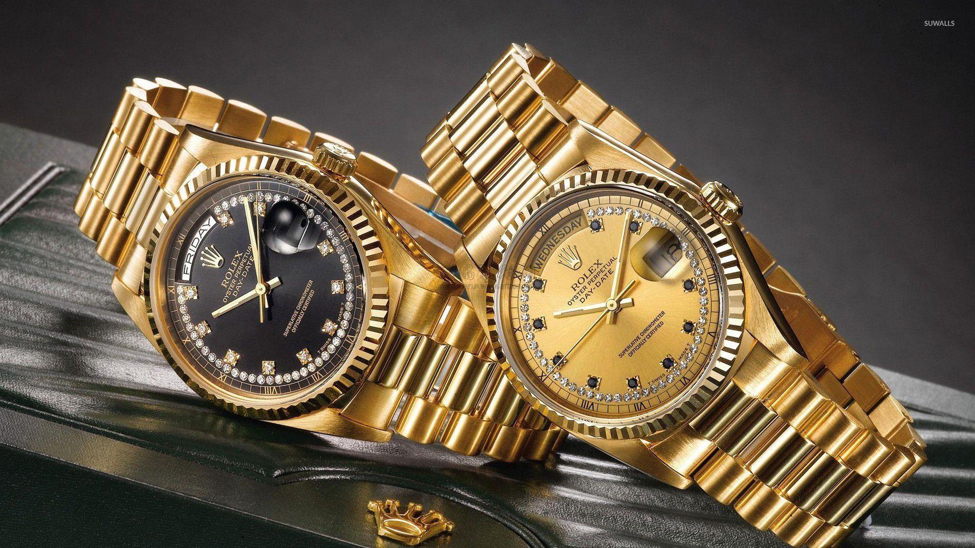 1920x1080 Gold Watch Wallpaper