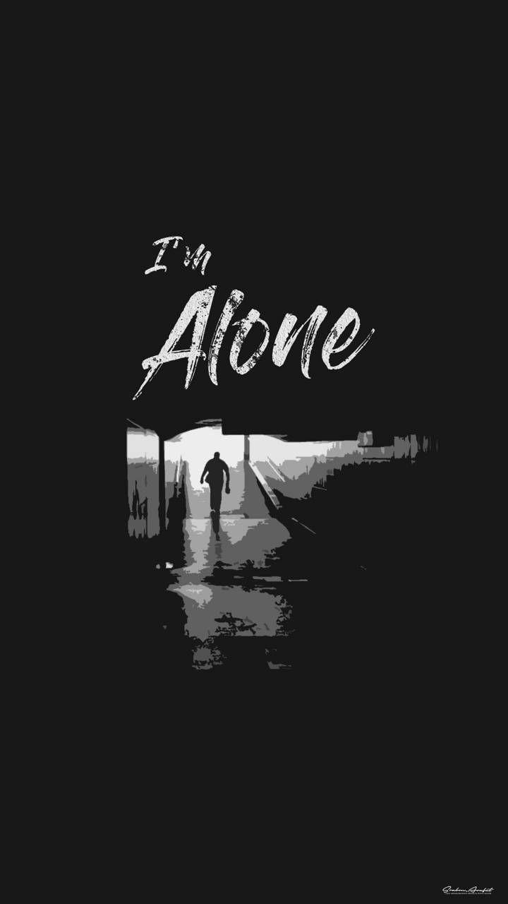 720x1280 Download Alone wallpaper by SrabonArafat now. Browse millions of popular al. Black HD wallpaper, Dark phone wallpaper, Cute black wallpaper
