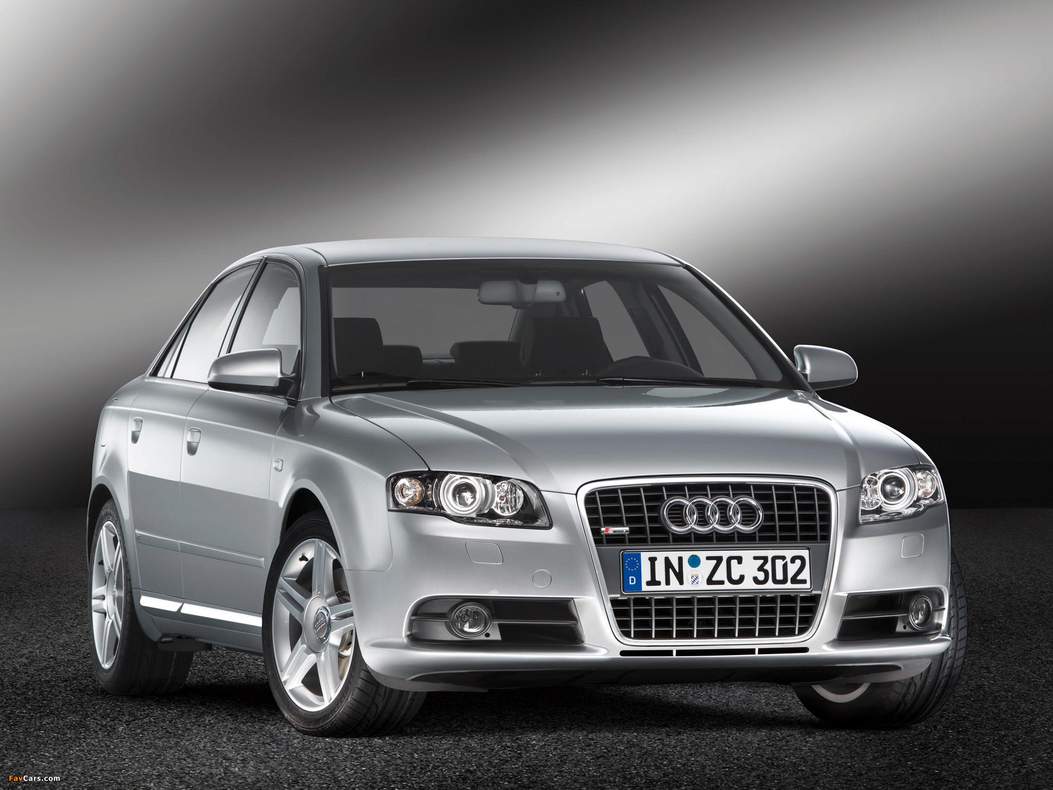 2048x1536 Audi A4 2.0T S Line Sedan B 8E (2004–2007) Wallpaper (2048x1536)