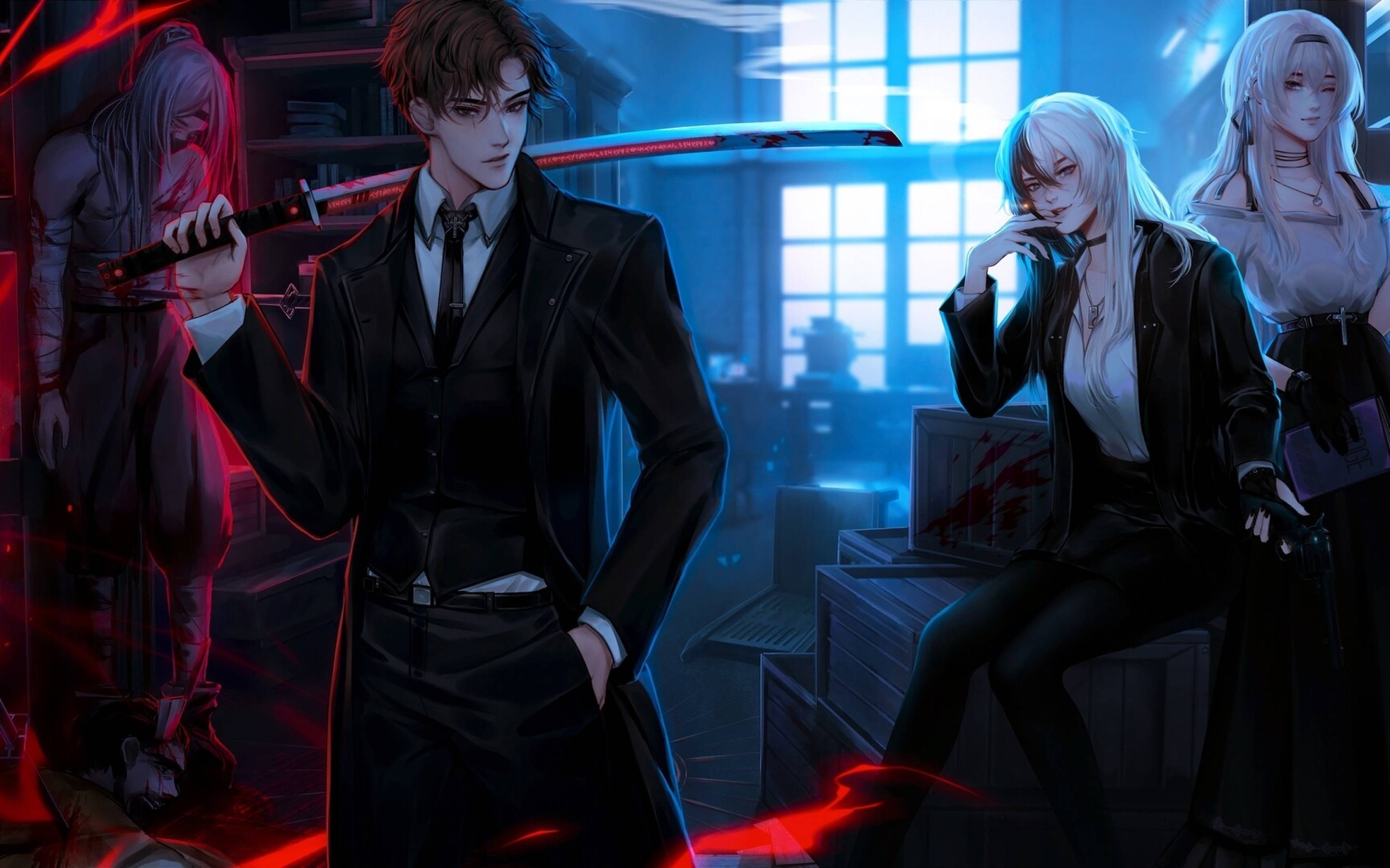 2880x1800 Anime Boy Stock Art Macbook Pro Retina Wallpaper, HD Anime 4K Wallpaper, Image, Photo and Background