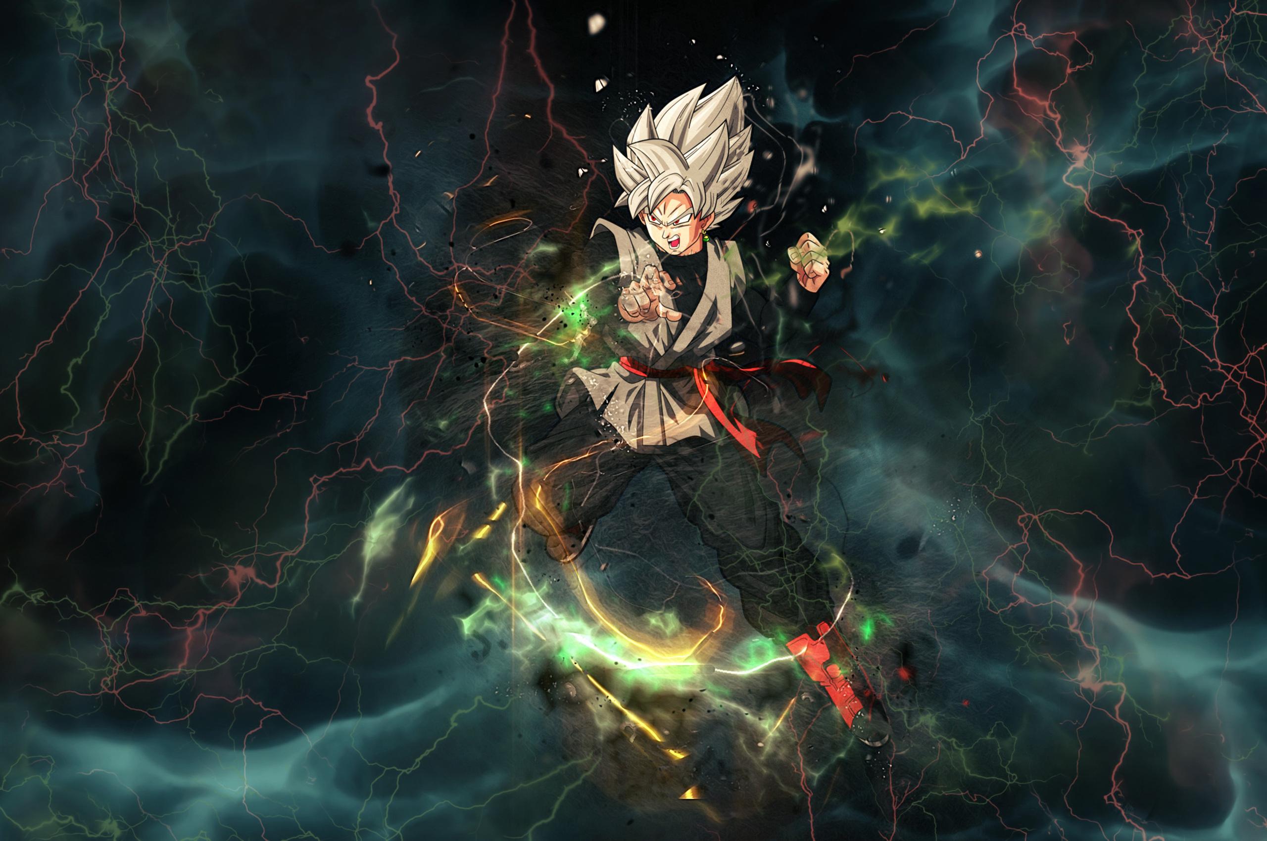 2560x1700 Black Goku Dragon Ball Super Anime Chromebook Pixel HD 4k Wallpaper, Image, Background, Photo and Picture