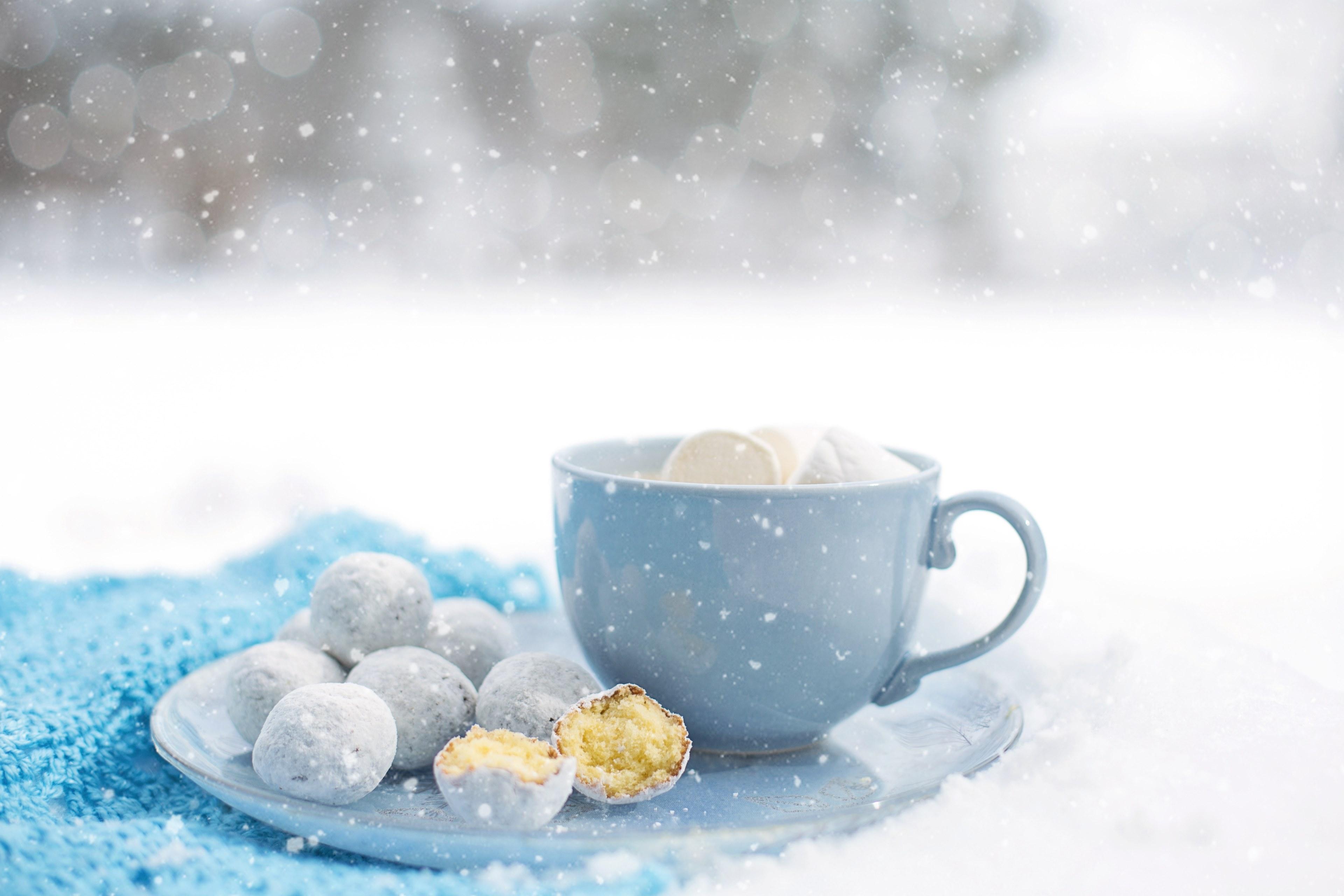 3840x2560 Wallpaper / hot chocolate cozy winter dessert warm snow mug 4k wallpaper