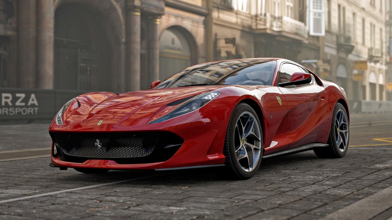 1366x768 Download Ferrari, sports car, Forza Motorsport video game wallpaper, 1366x Tablet, laptop