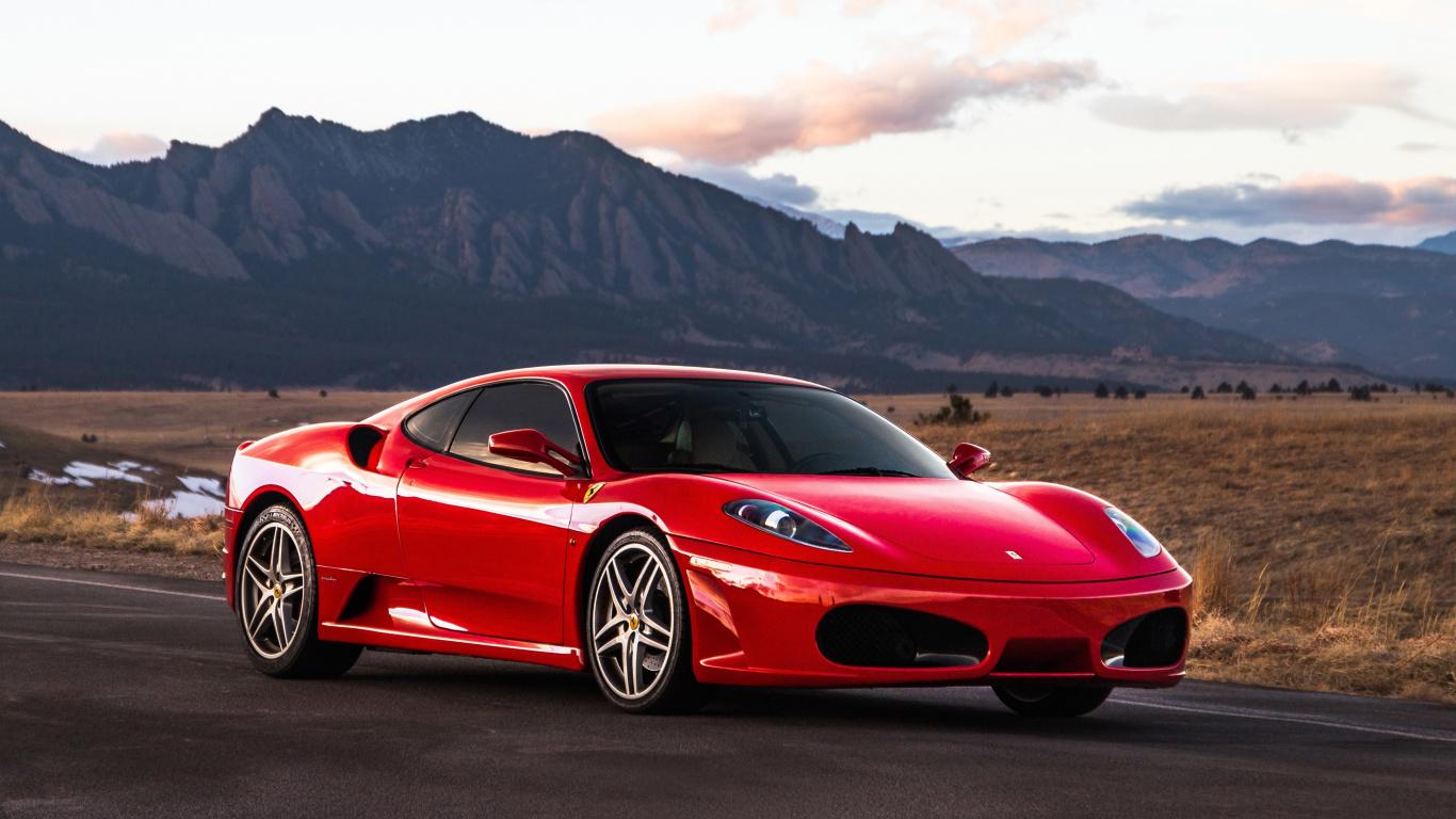 1366x768 Download Red Car, Ferrari F12berlinetta, Off Road Wallpaper, 1366x Tablet, Laptop