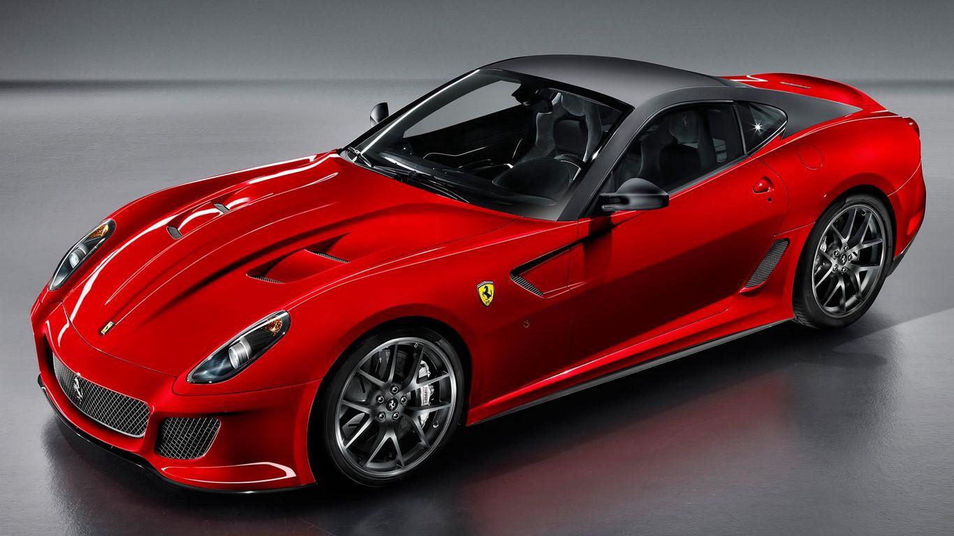1366x768 Download wallpaper 1366x768 red, car, sporty, ride, ferrari tablet, laptop HD background