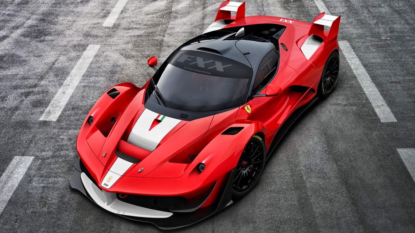 1366x768 New Ferrari Hybrid Supercar