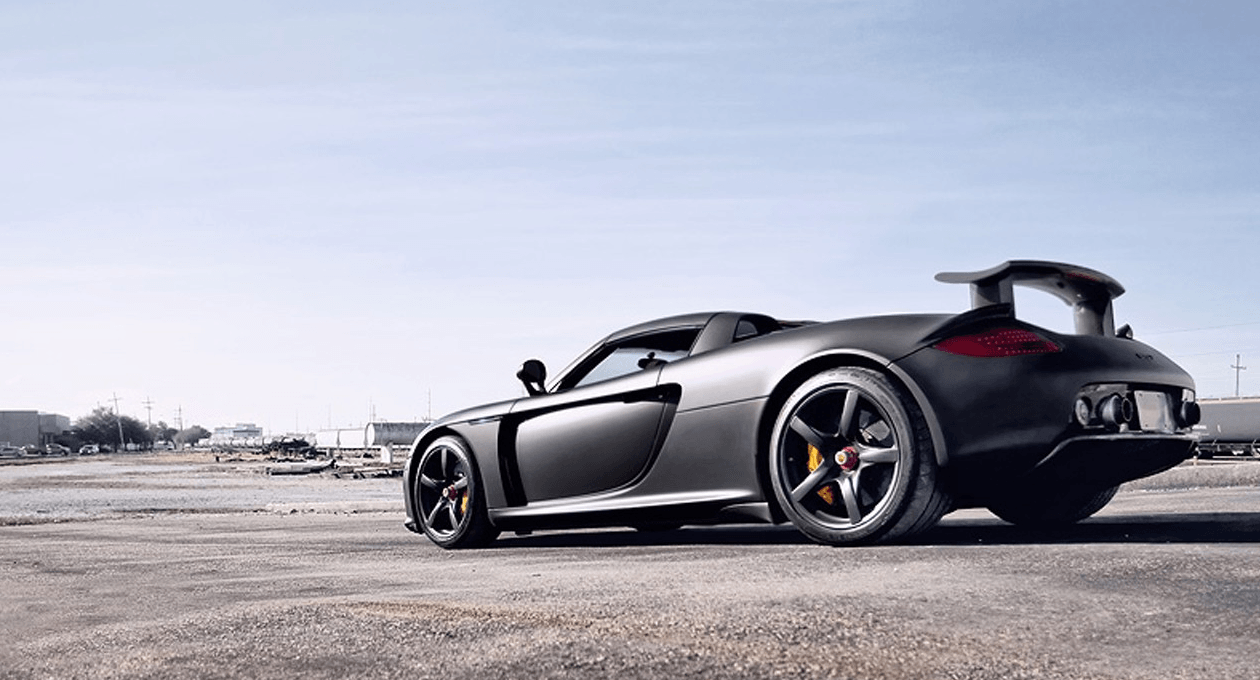 1260x680 Matte Black Porsche Carrera GT [1260x680]