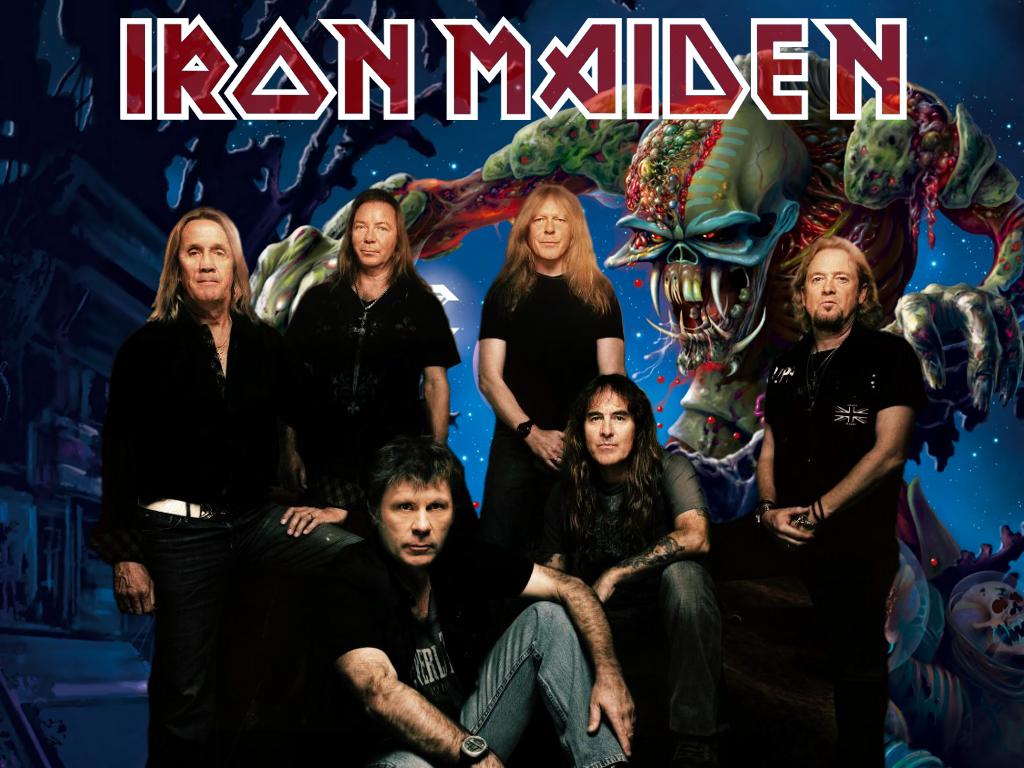 1024x768 iron maiden band promo wallpaper