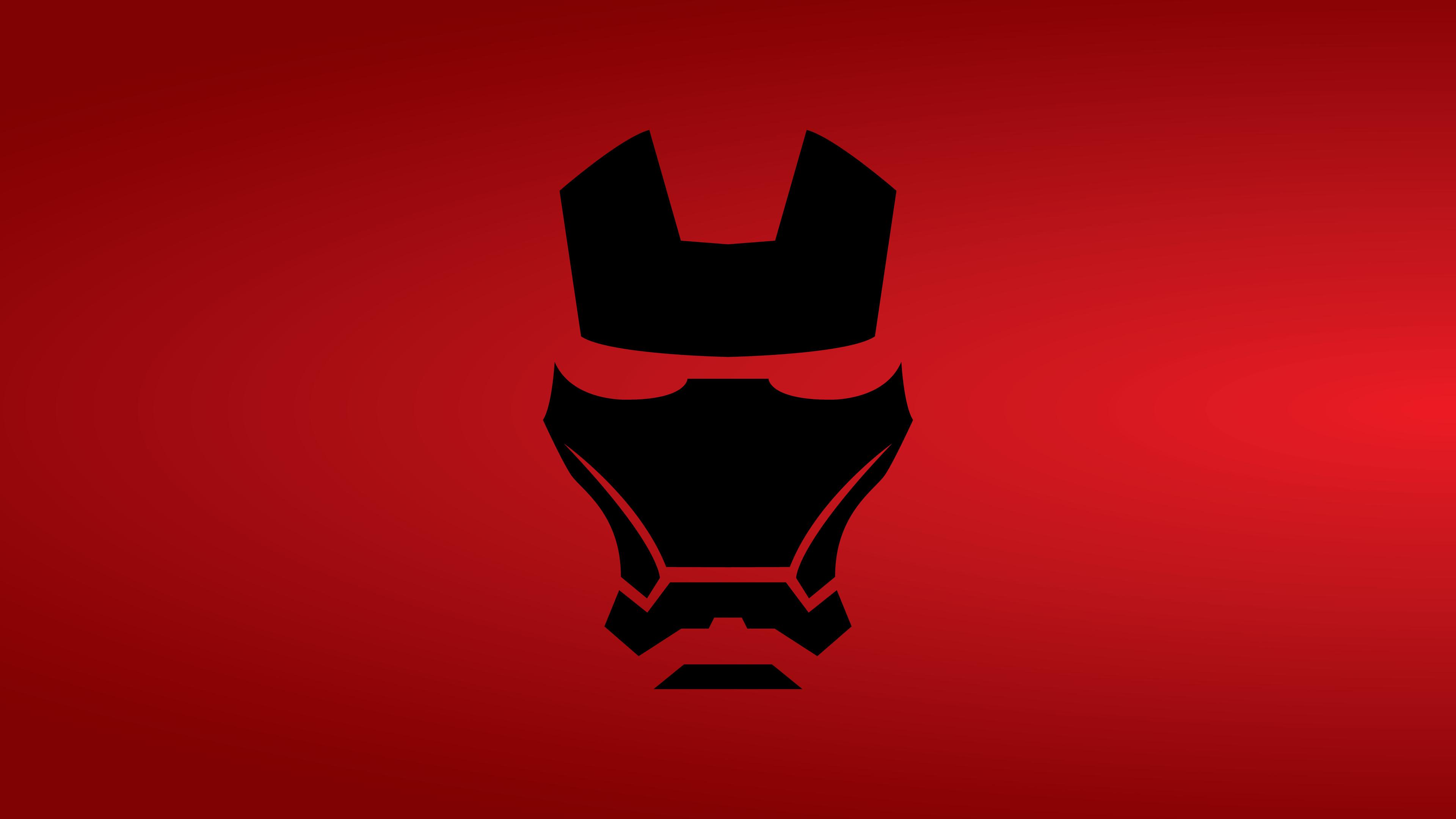 3840x2160 Wallpaper 4k Iron Man Mask Minimalist 8k Wallpaper