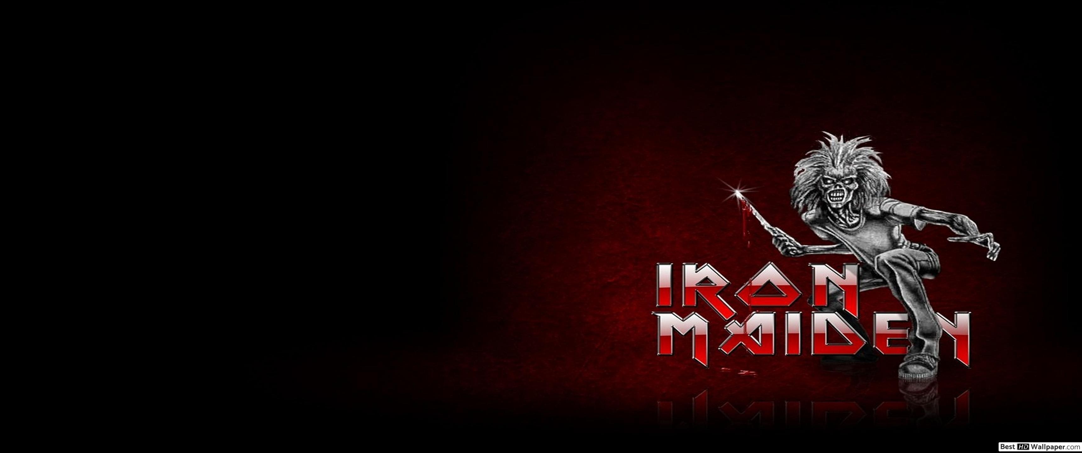 3440x1440 Iron maiden (metal band) HD wallpaper download