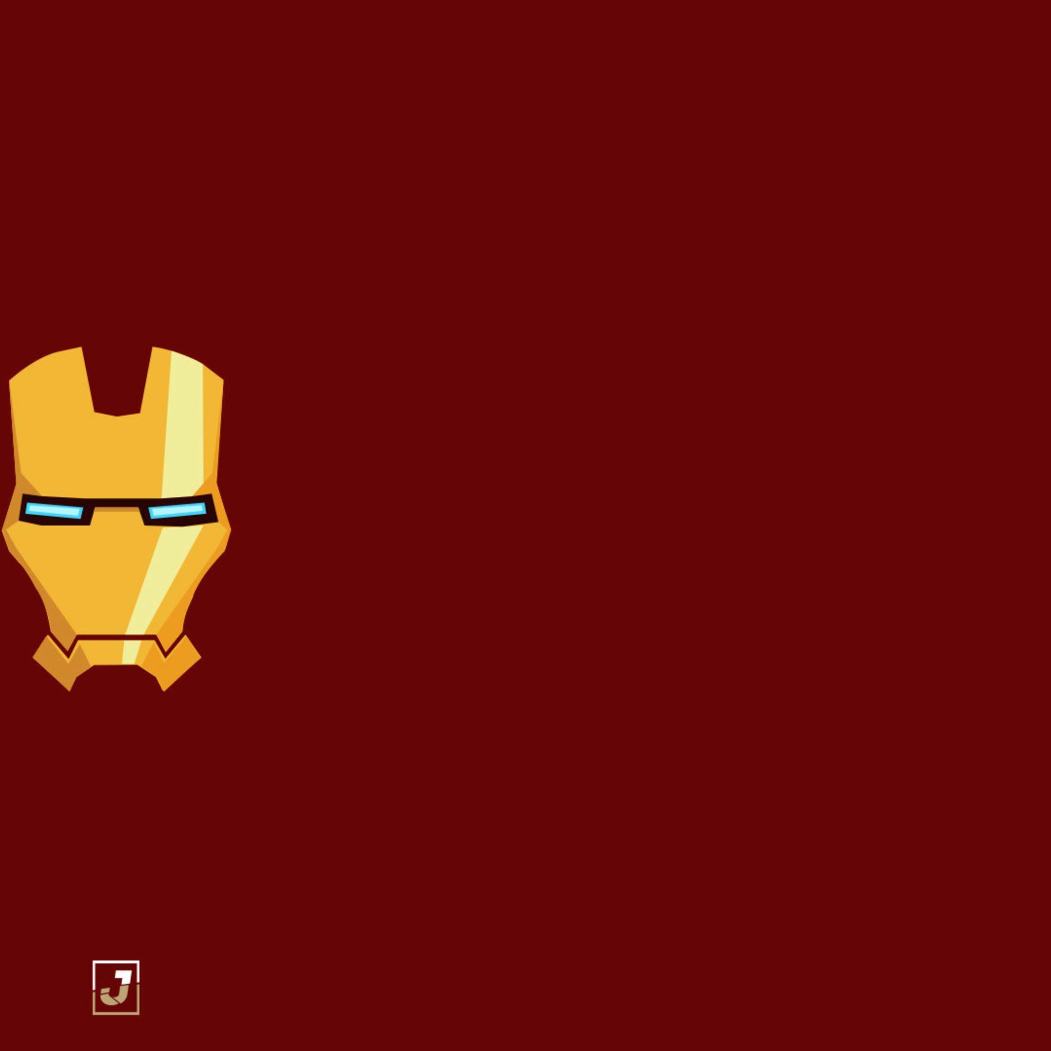 2048x2048 Iron Man Mask Wallpaper