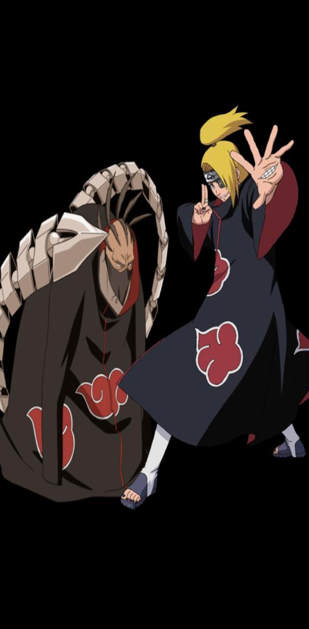 630x1280 Deidara x Sasori wallpaper